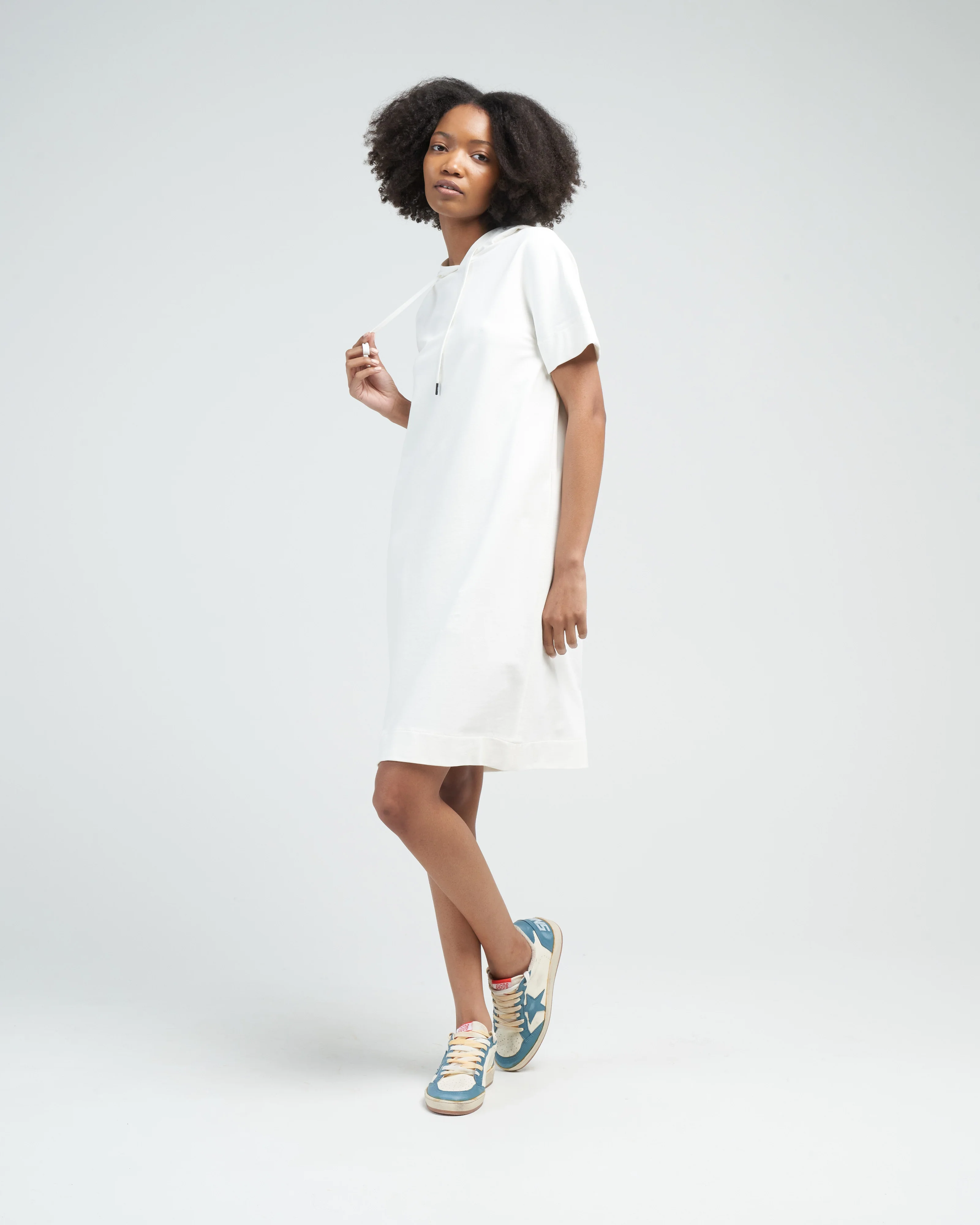 vestito hooded dress - latte - Image 2