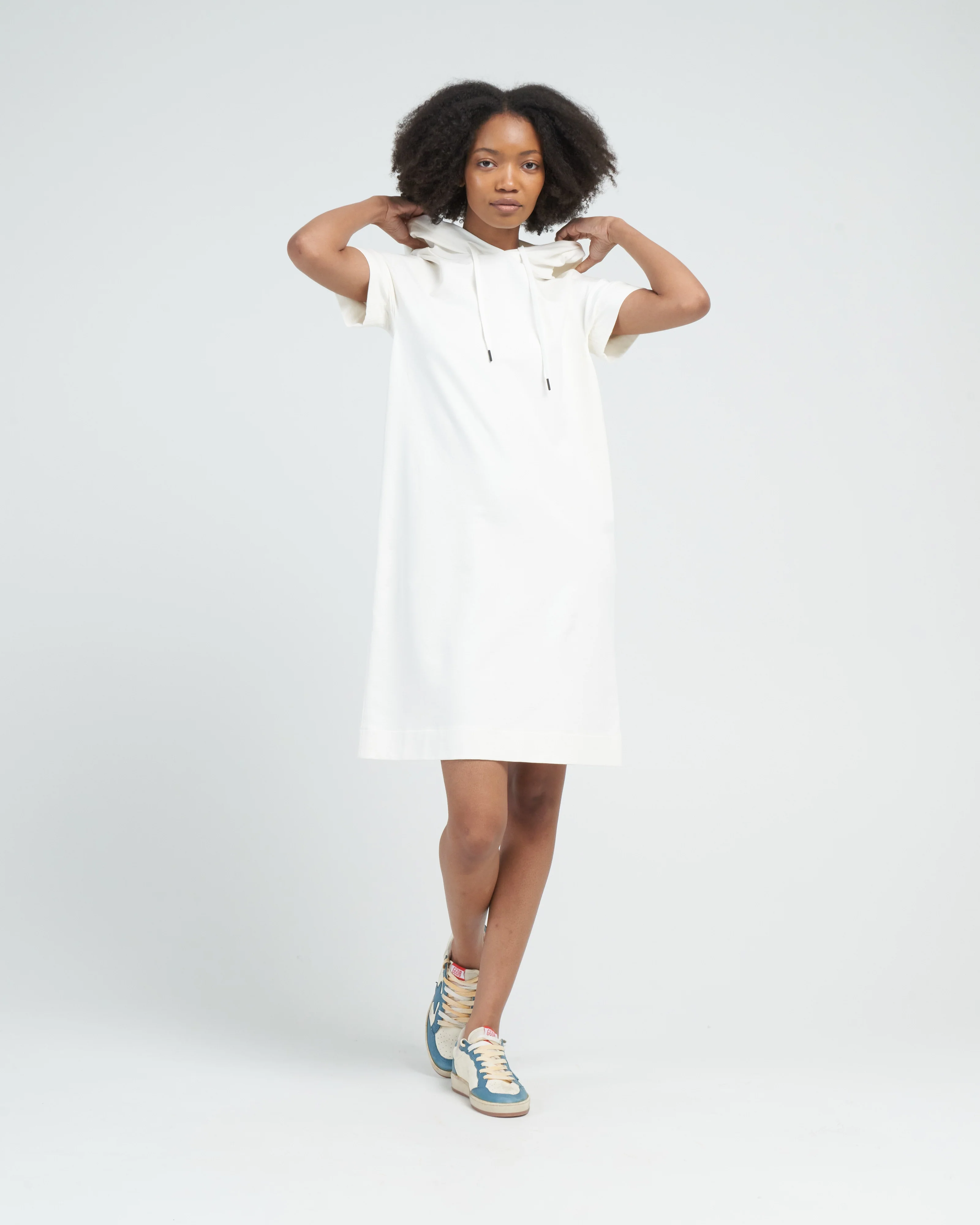 vestito hooded dress - latte - Image 3