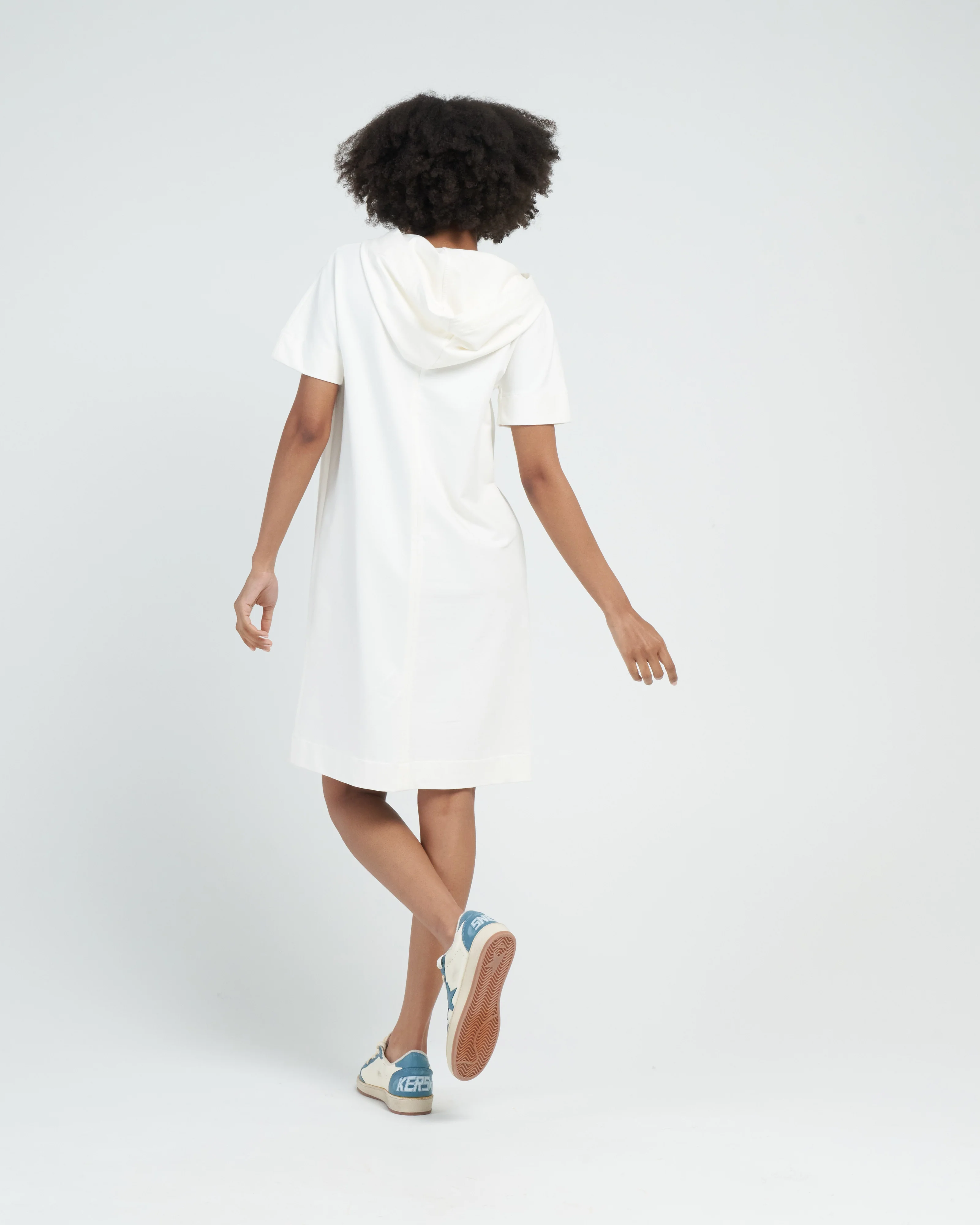 vestito hooded dress - latte - Image 4