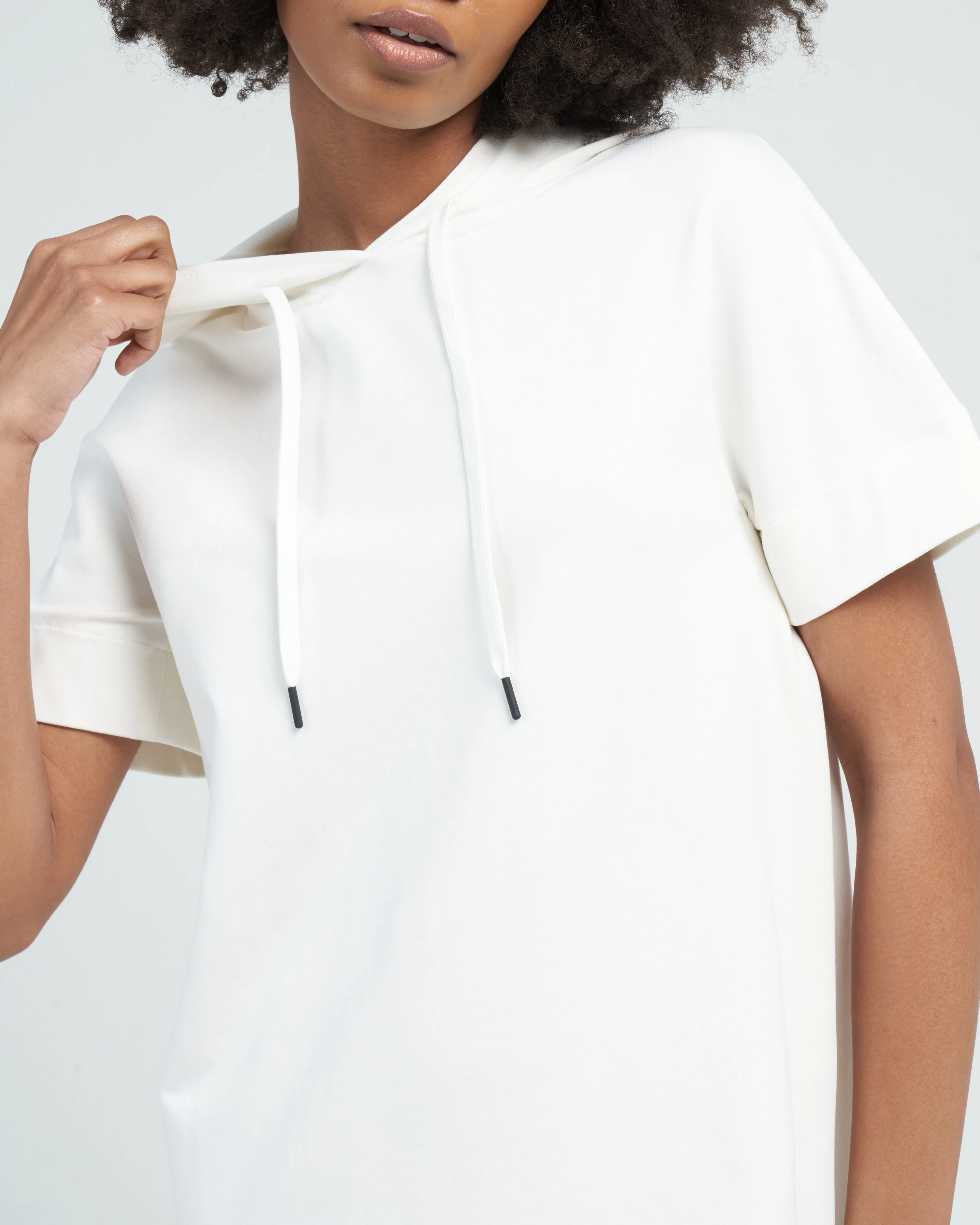 vestito hooded dress - latte - Image 5