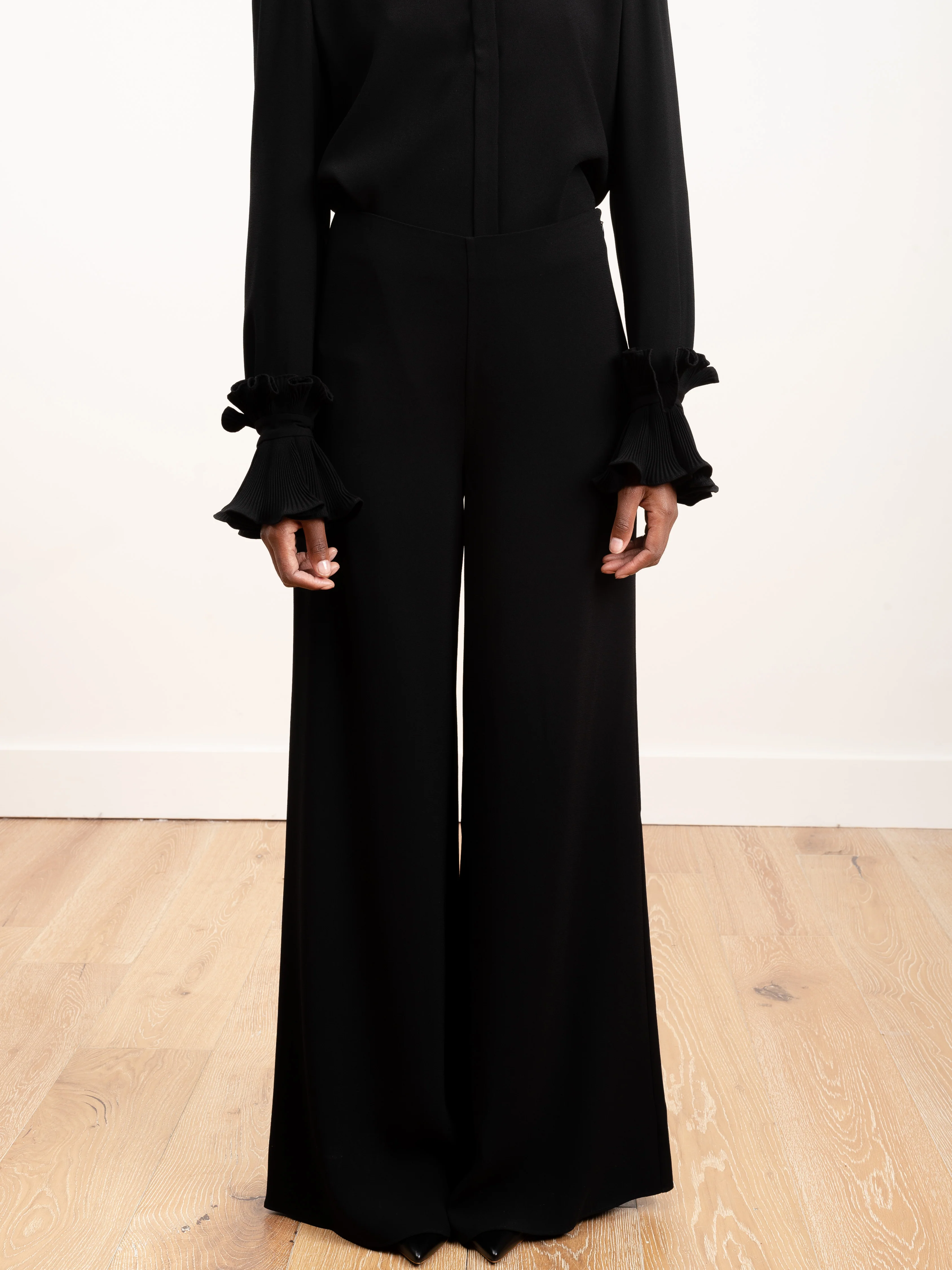 crepe pant - black - Image 2