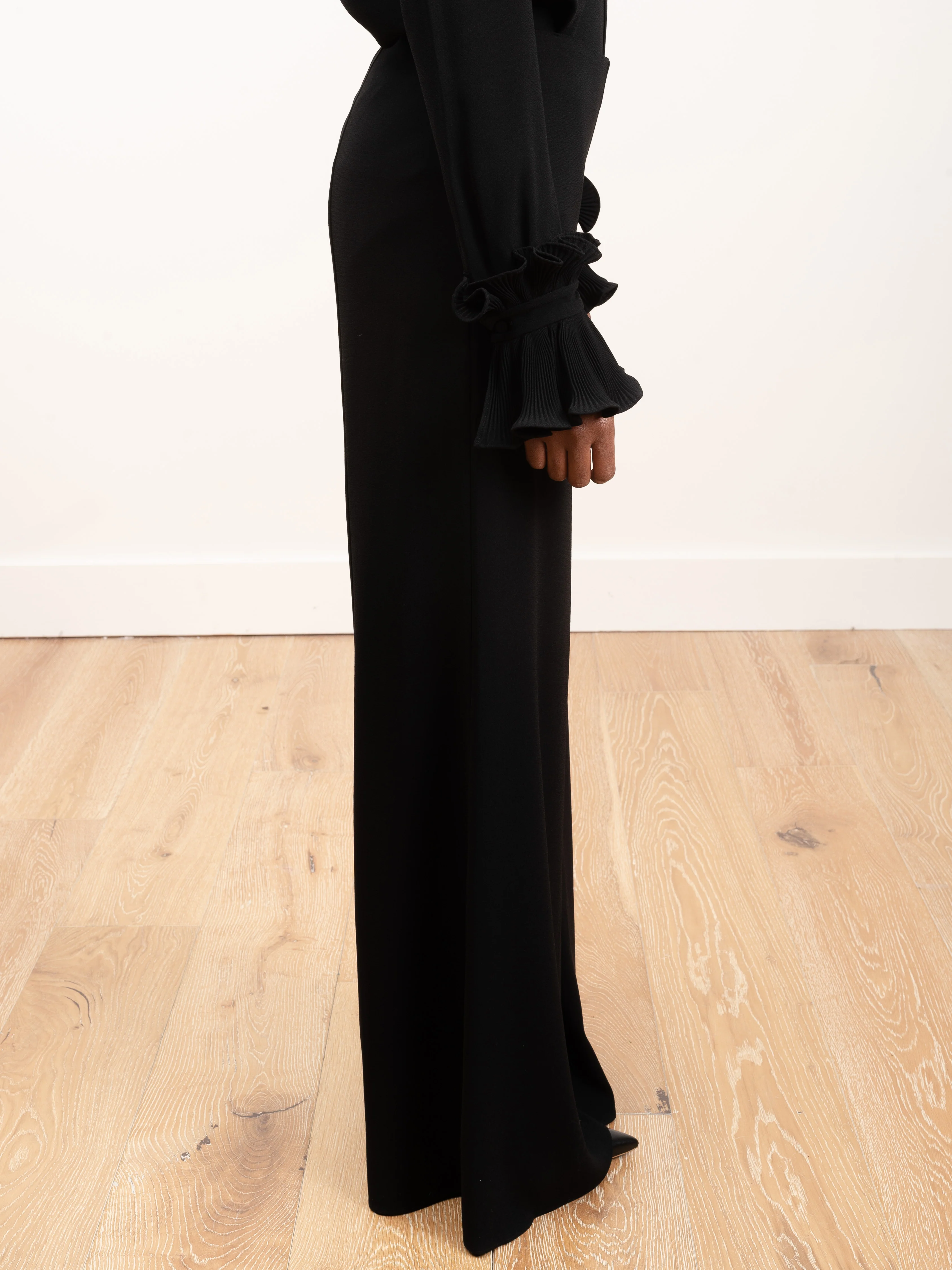 crepe pant - black - Image 3