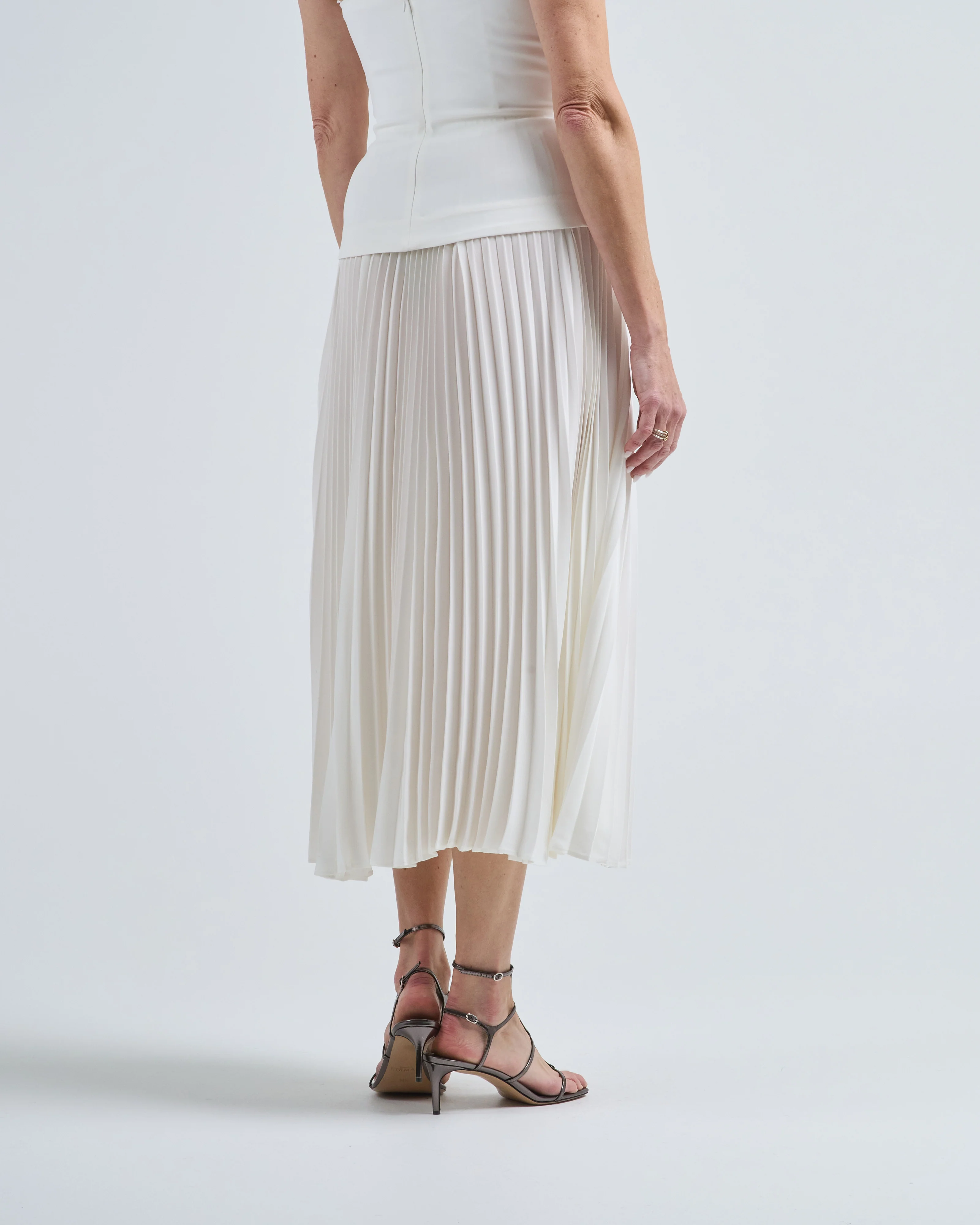 pleated elastic wb skirt - Image 4