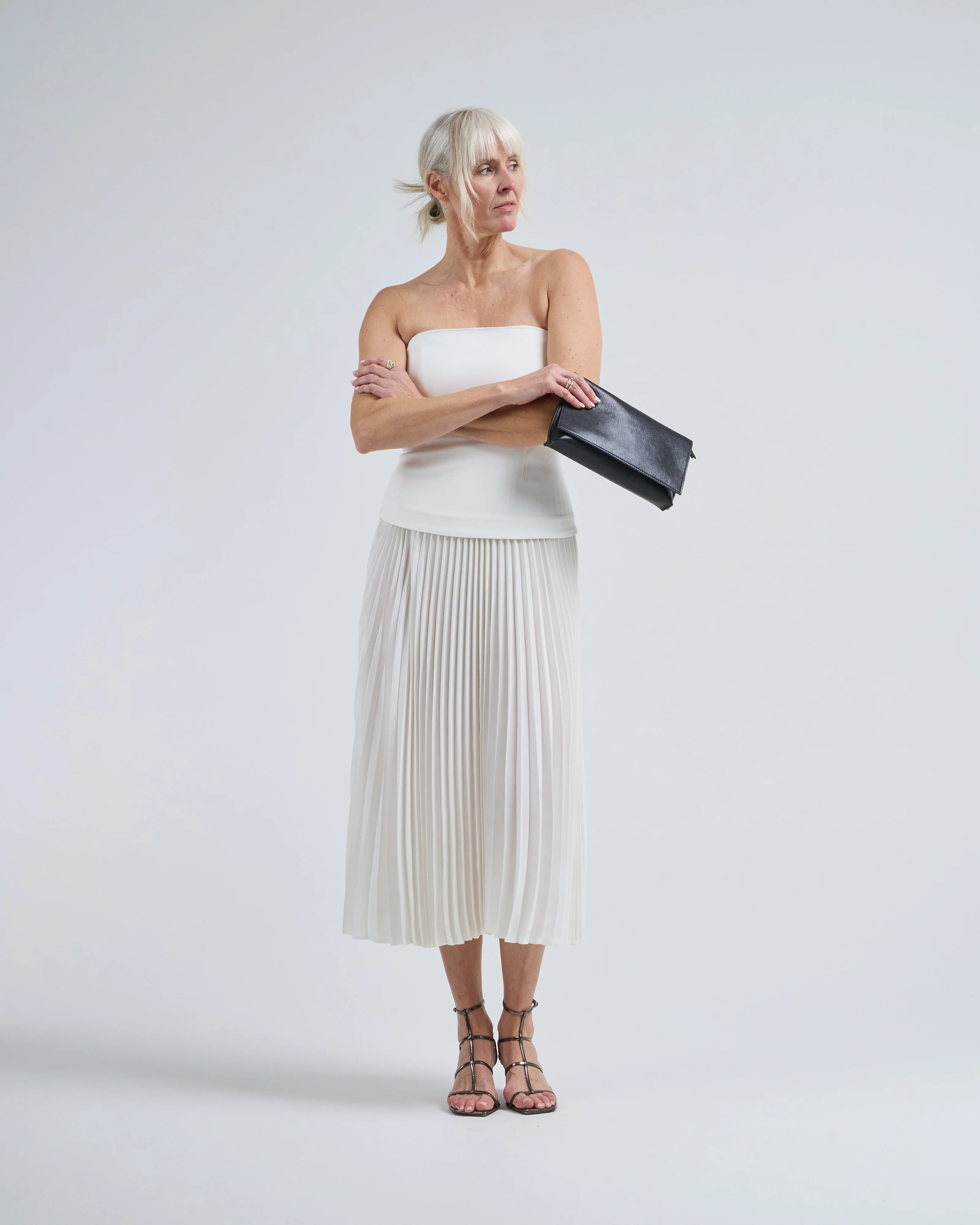 pleated elastic wb skirt - Image 5