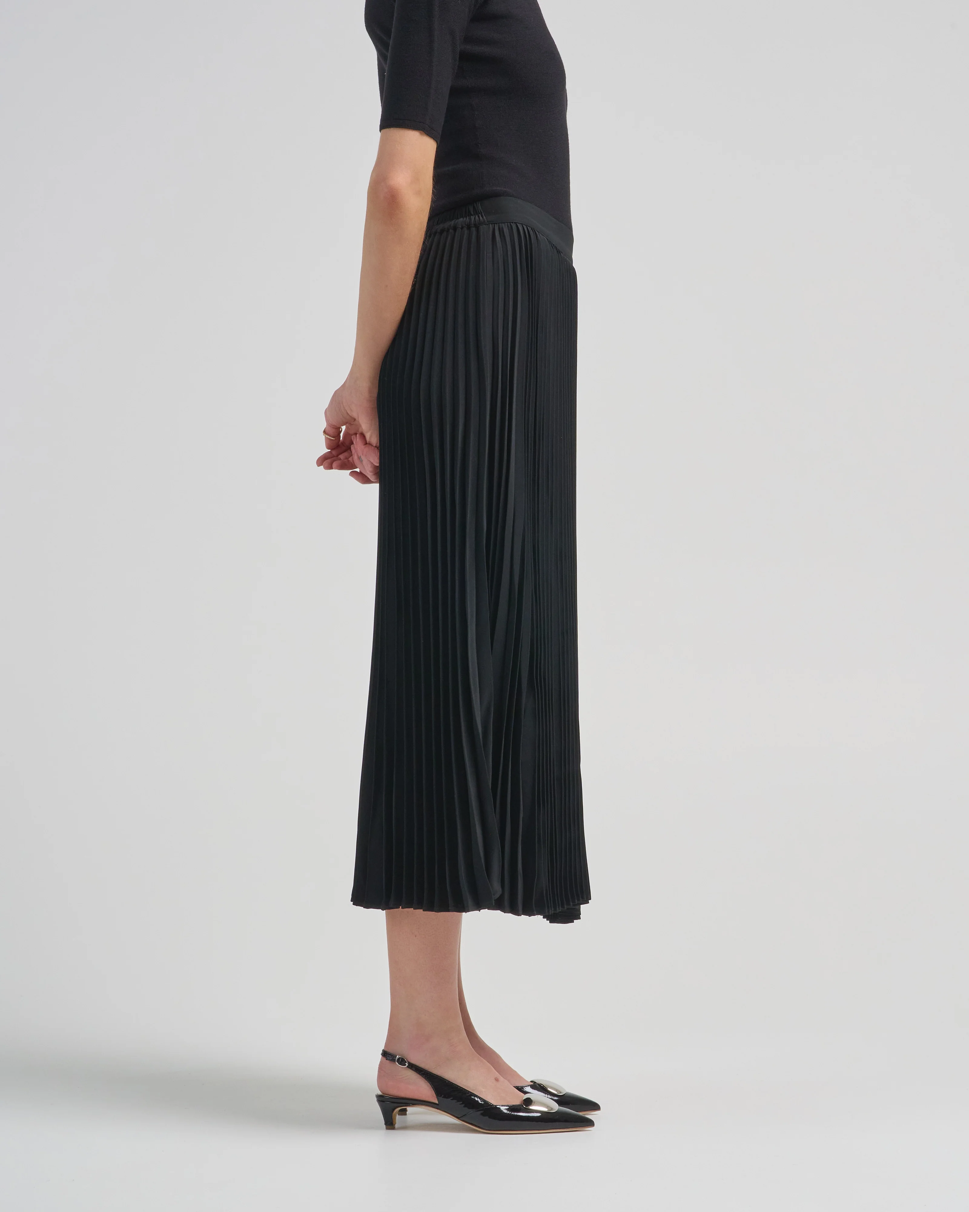 pleated elastic wb skirt - Image 3