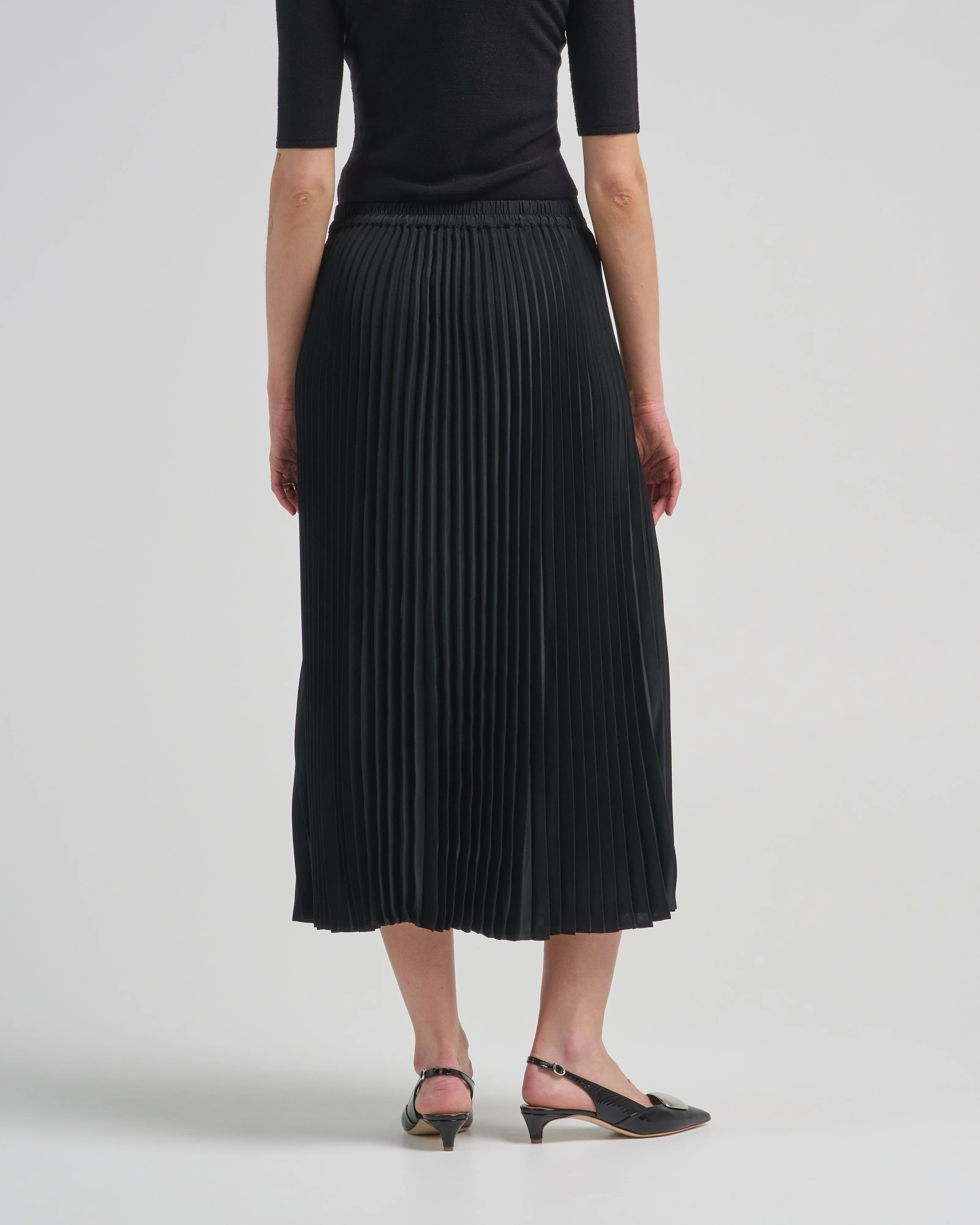 pleated elastic wb skirt - Image 4