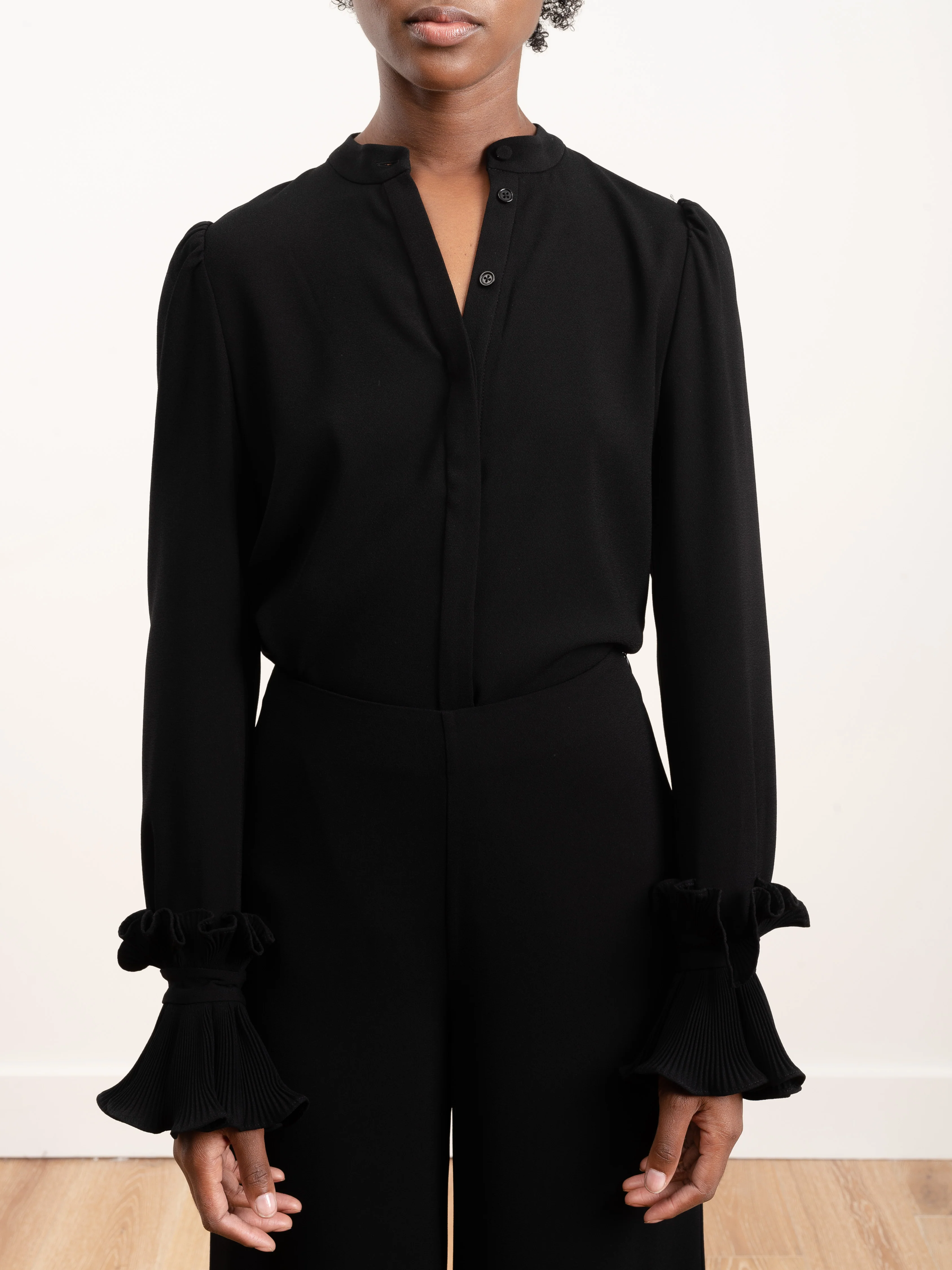 pleated sleeve blouse - Image 2