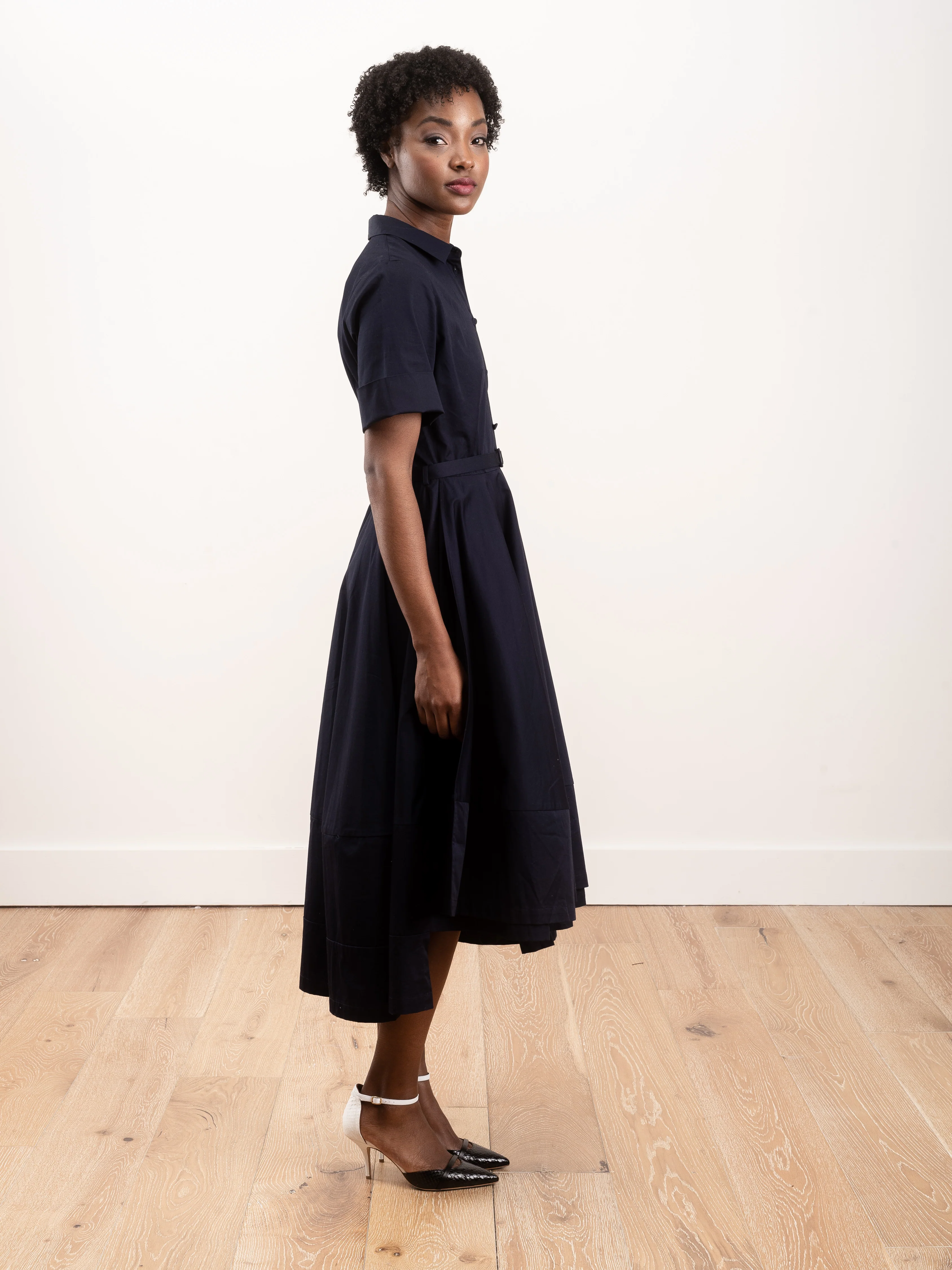 shirt dress - navy - Image 3