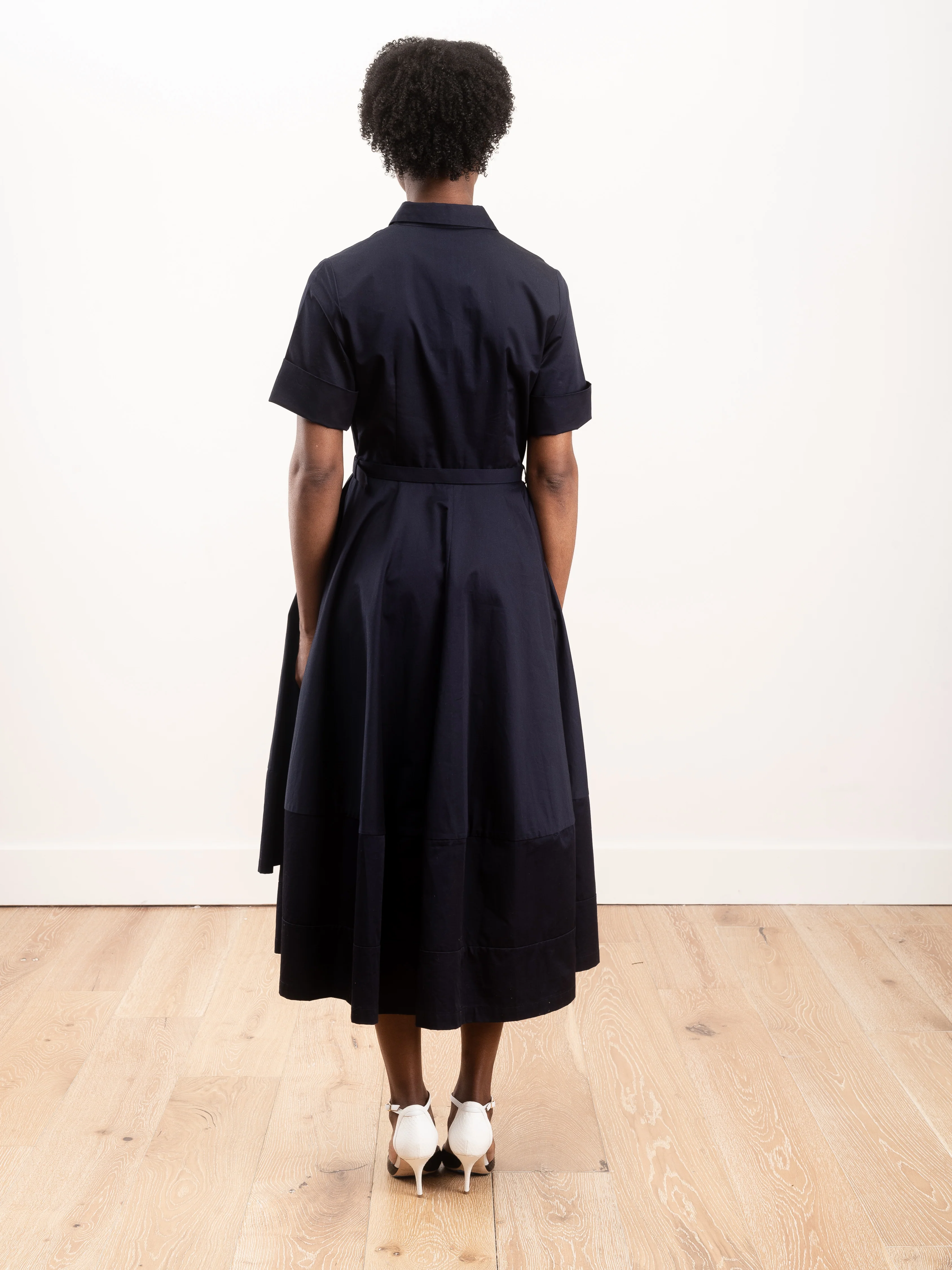 shirt dress - navy - Image 6