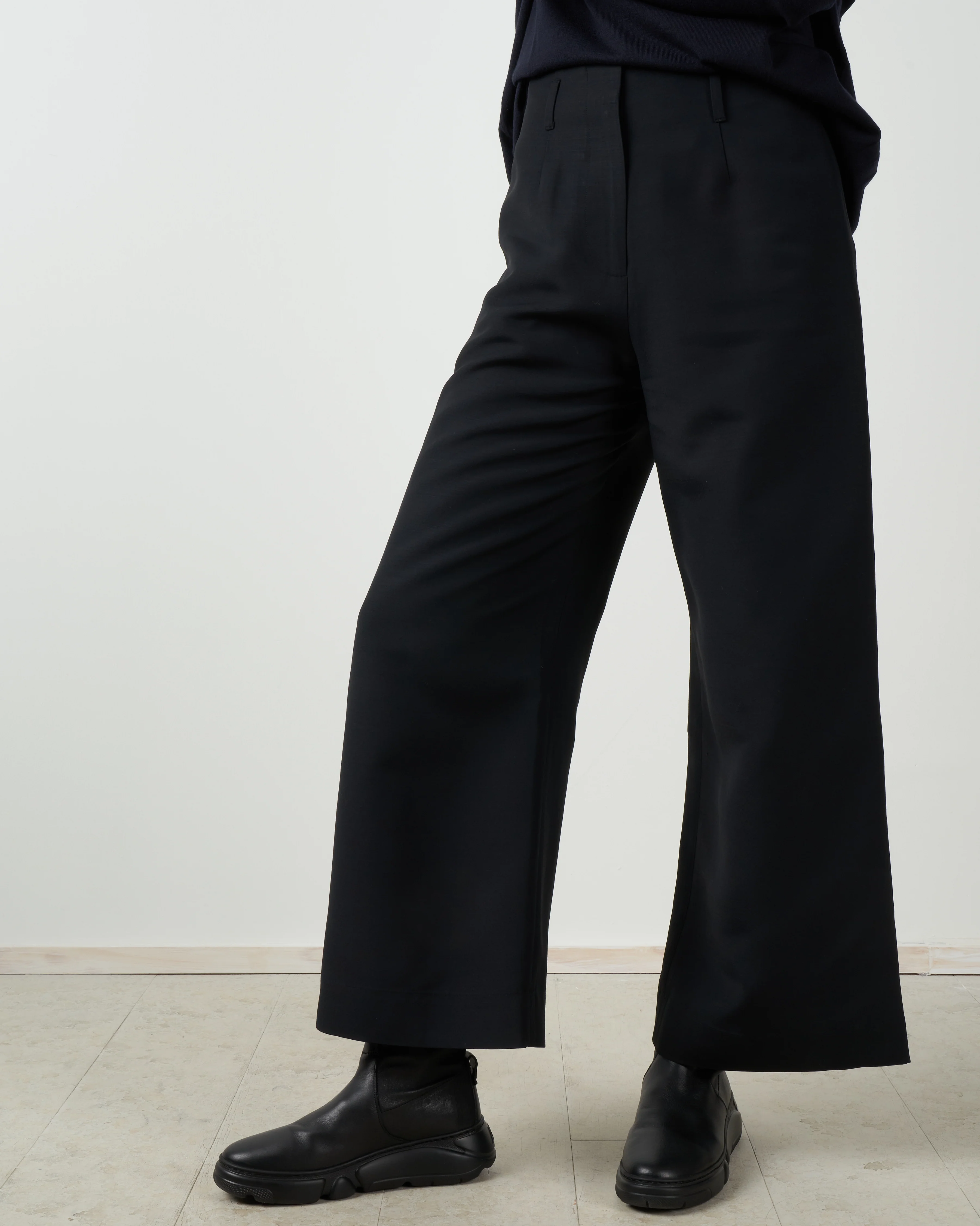 wide leg pant - black - Image 2
