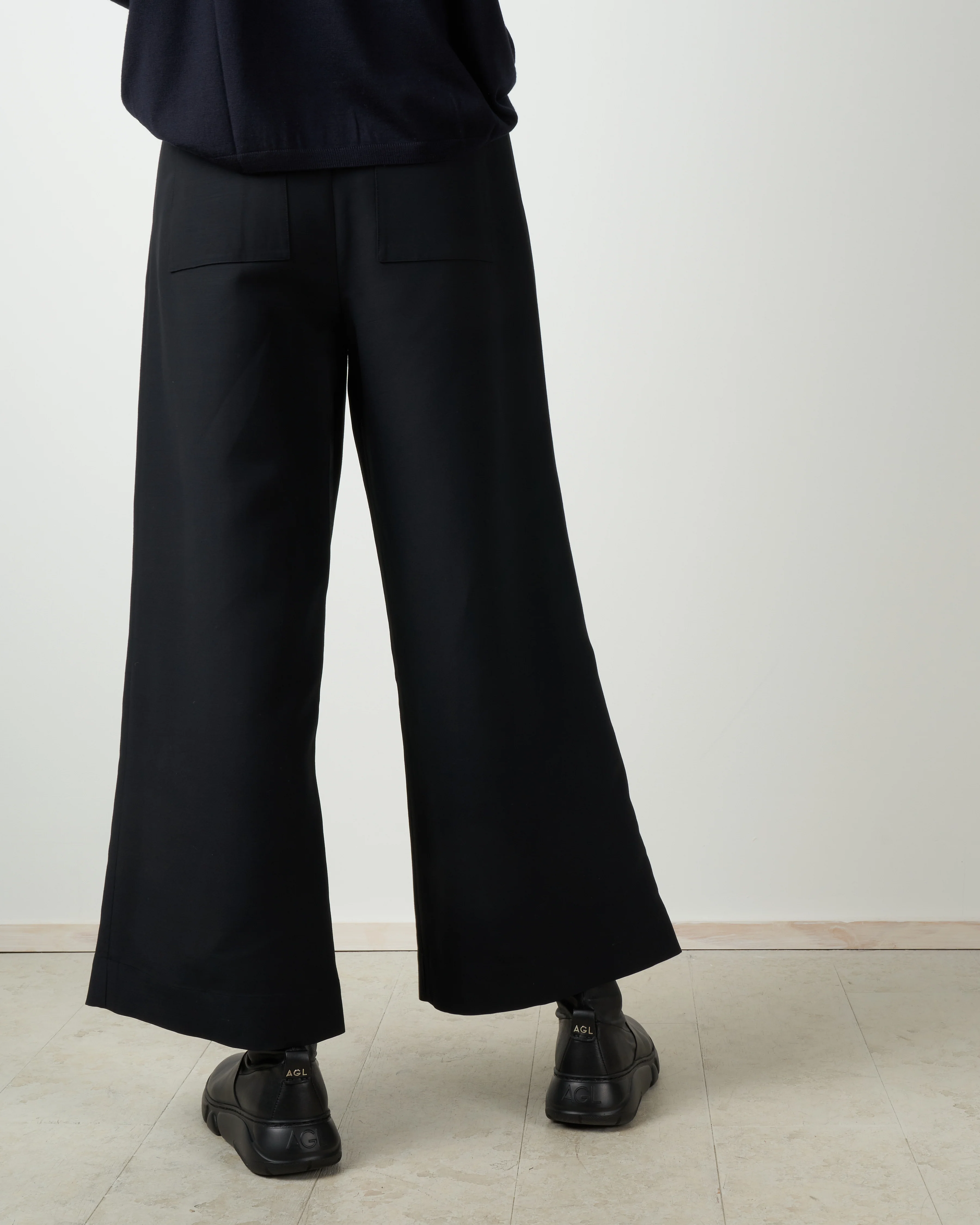 wide leg pant - black - Image 4