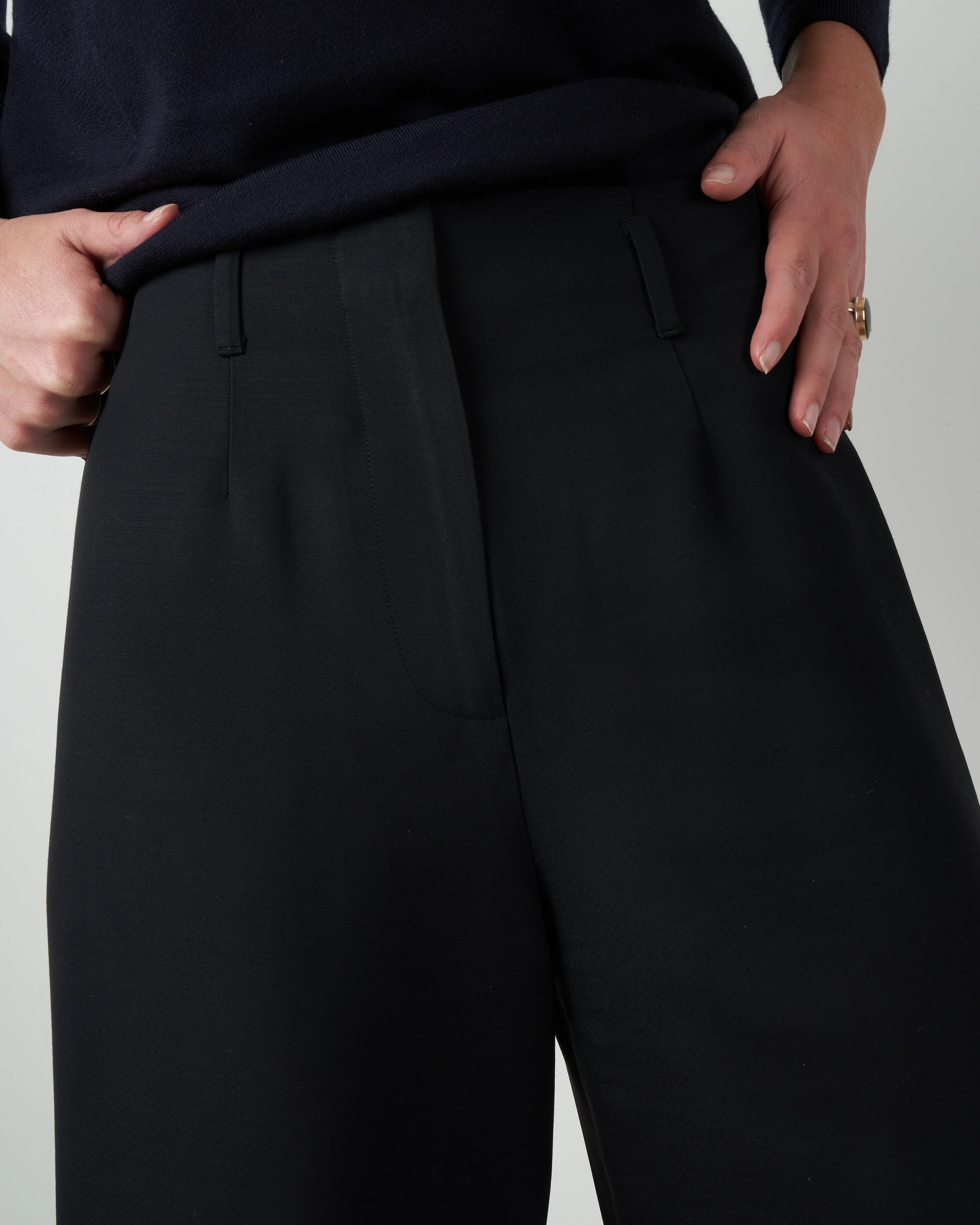 wide leg pant - black - Image 5