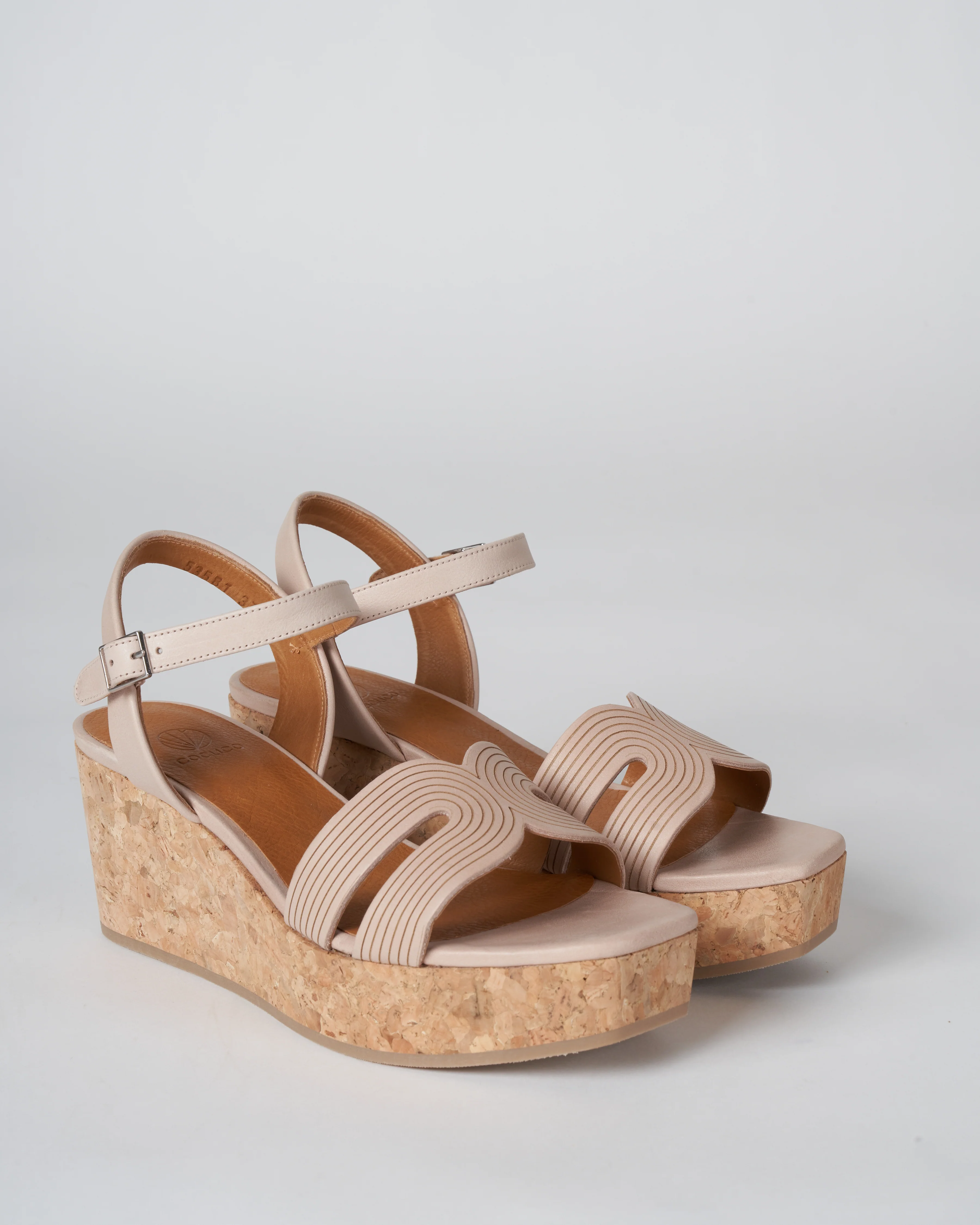midwood wedge - talco bone - cork naturel - Image 2