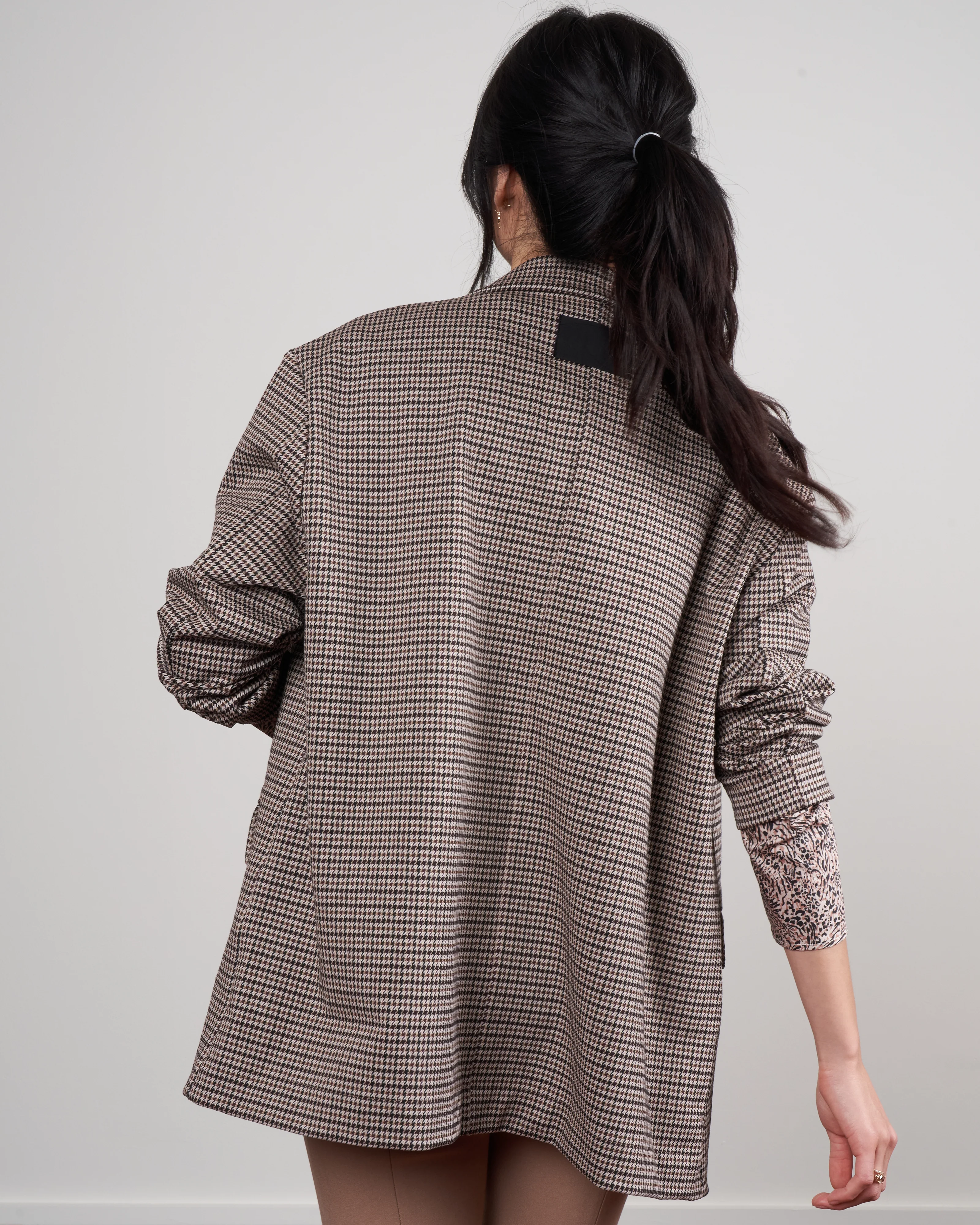 double breast jacket - 83 brown - Image 3