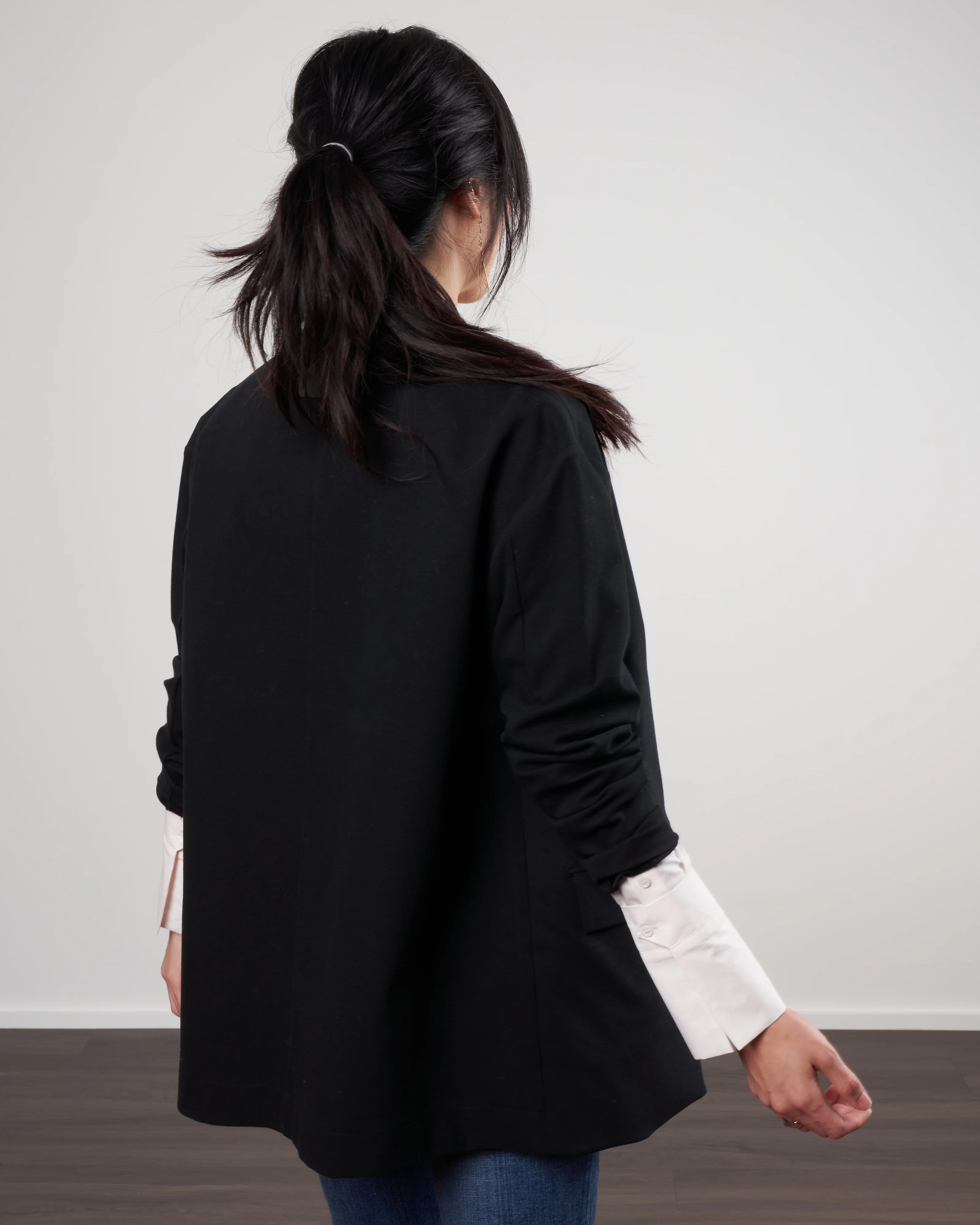 double breast jacket - 99 black - Image 4