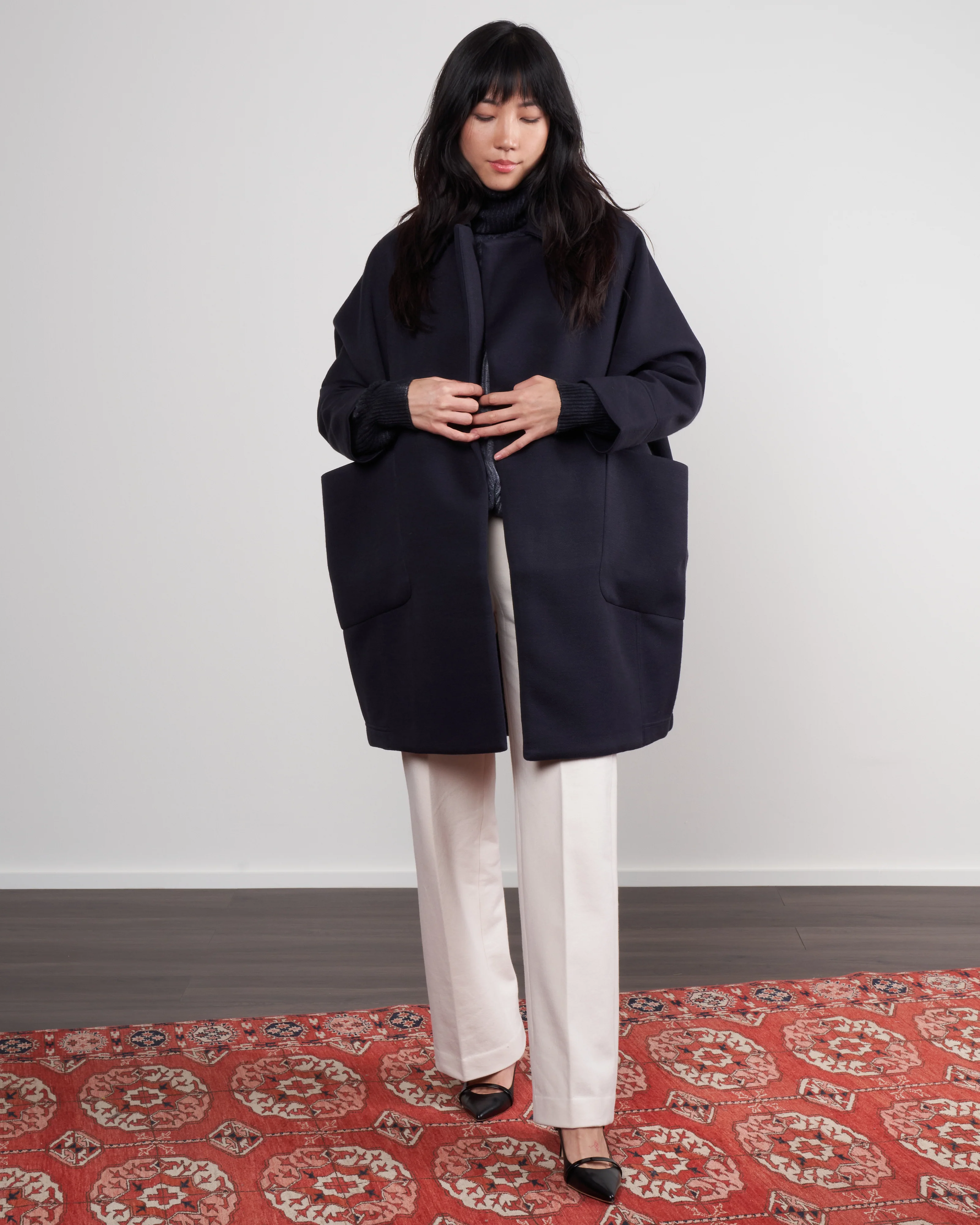 pentagon coat - 38 navy - Image 2