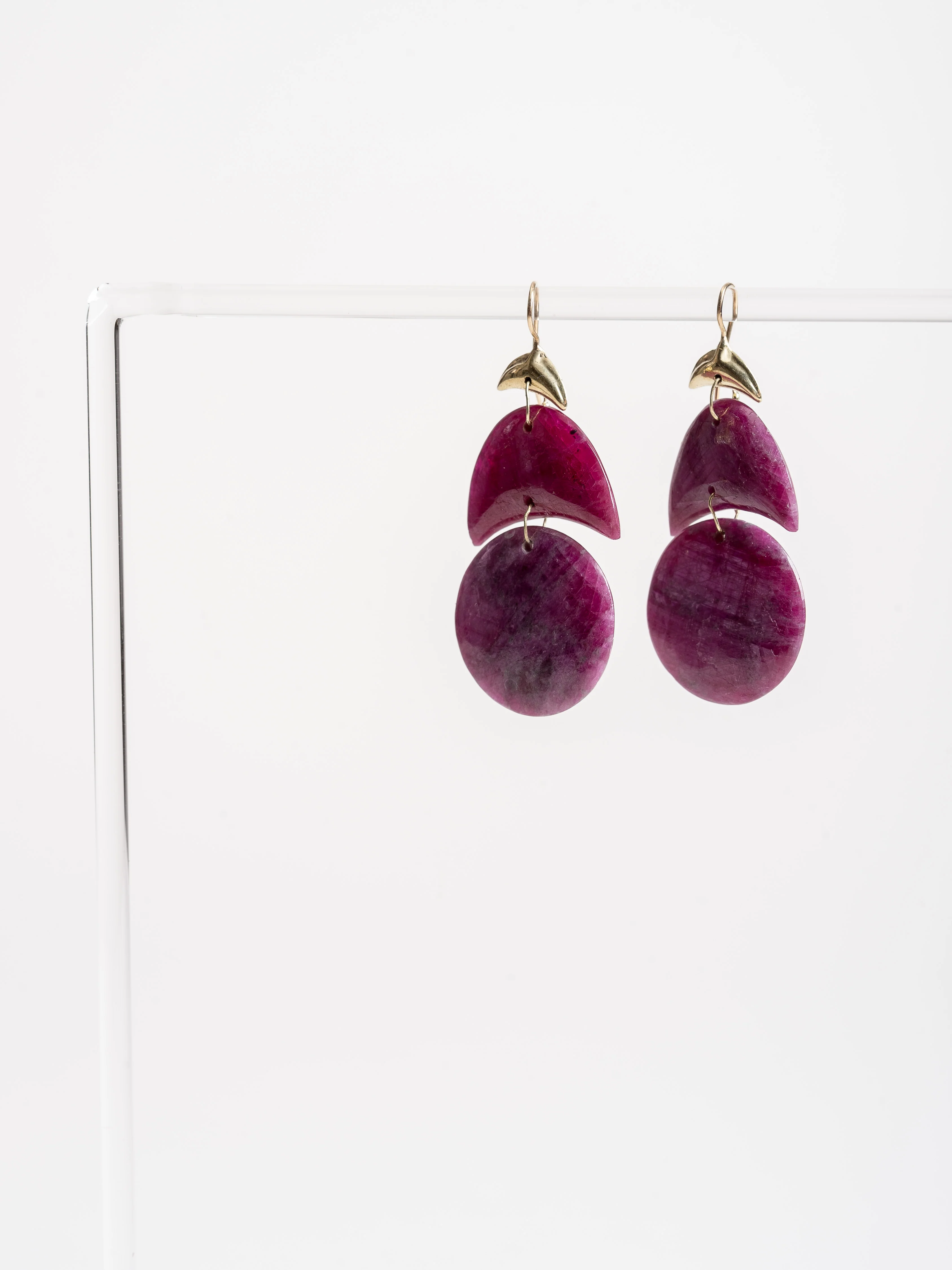 ruby mini arp earrings - Image 4