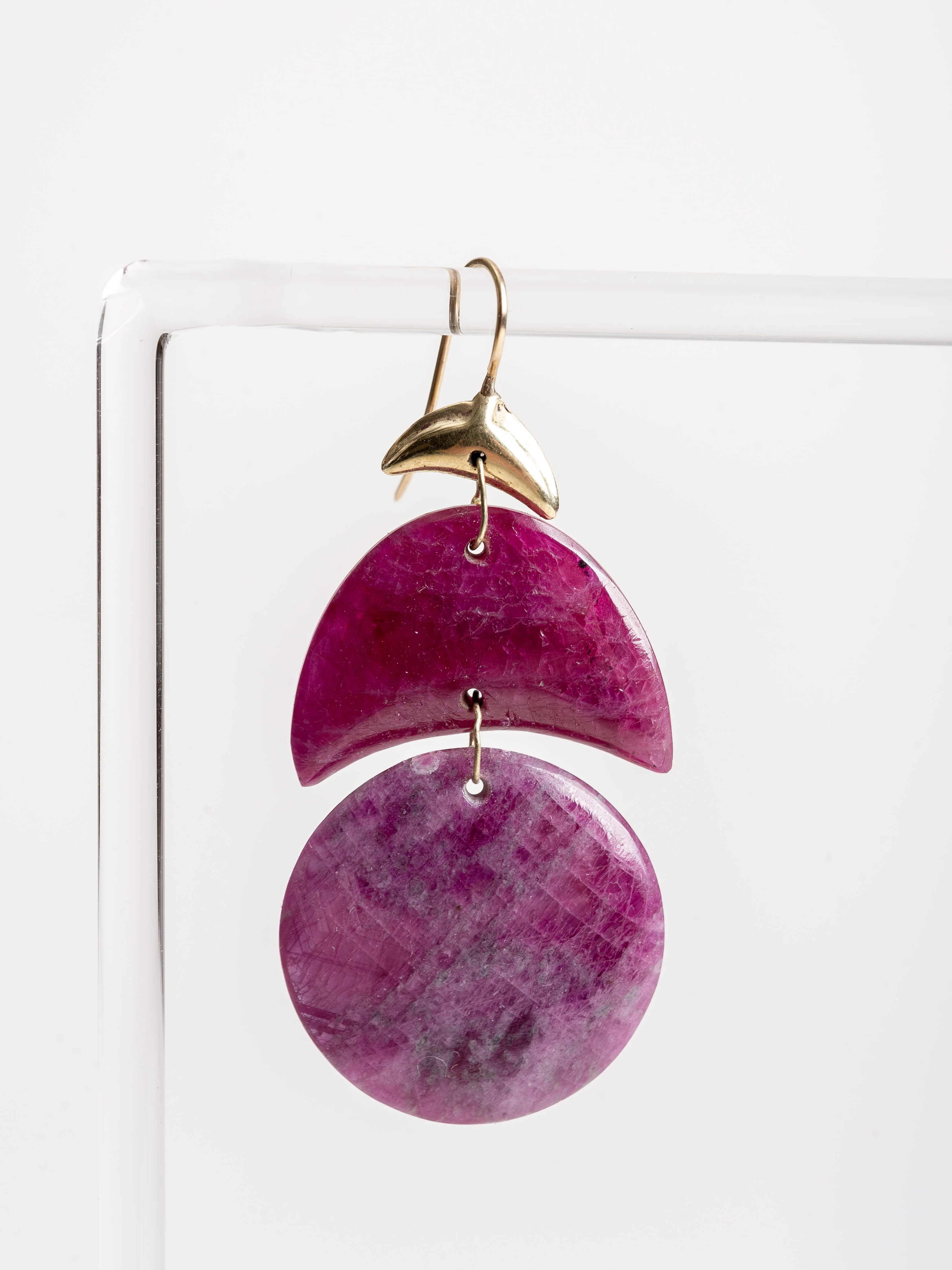 ruby mini arp earrings - Image 5