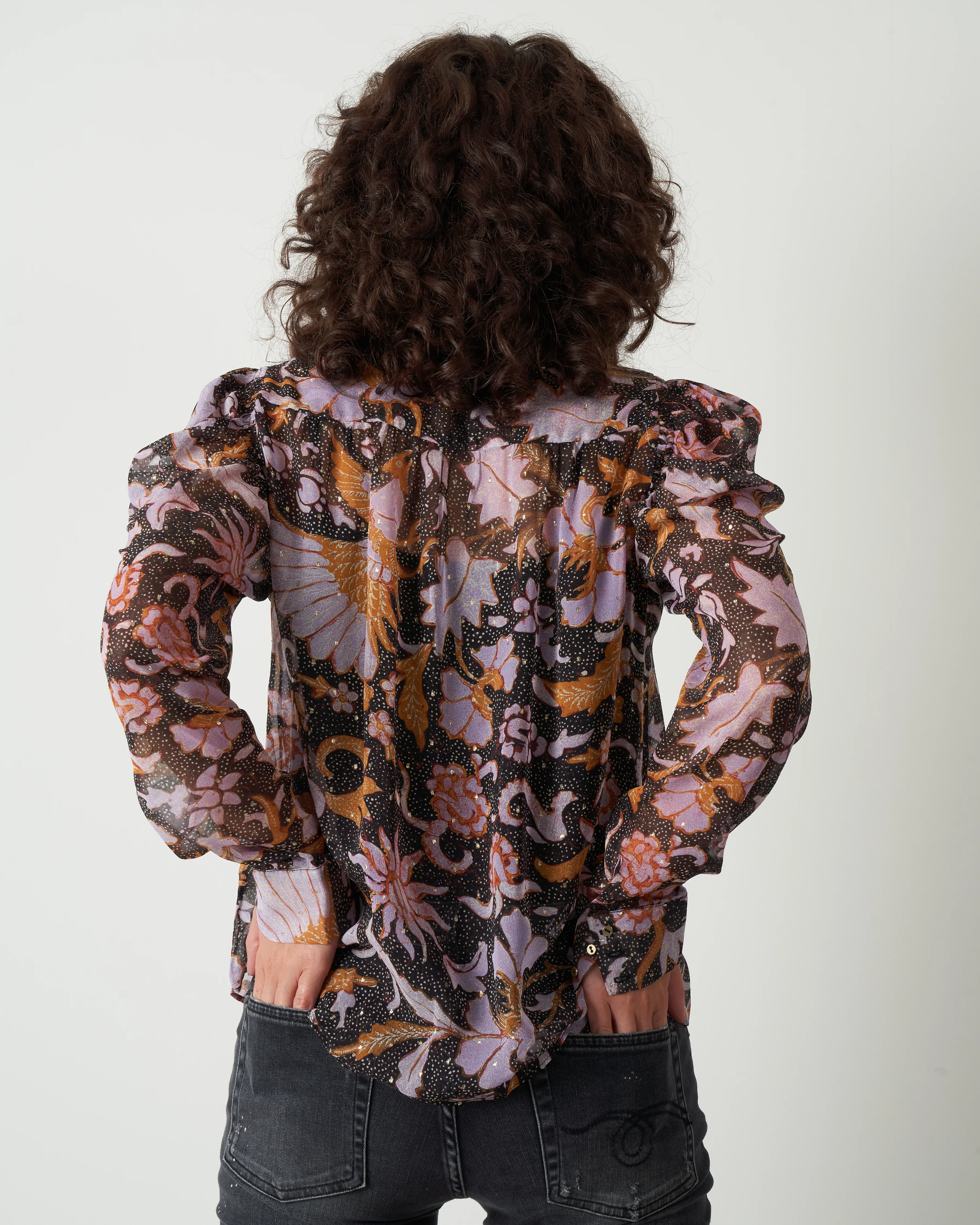 cassia blouse - midnight - Image 3