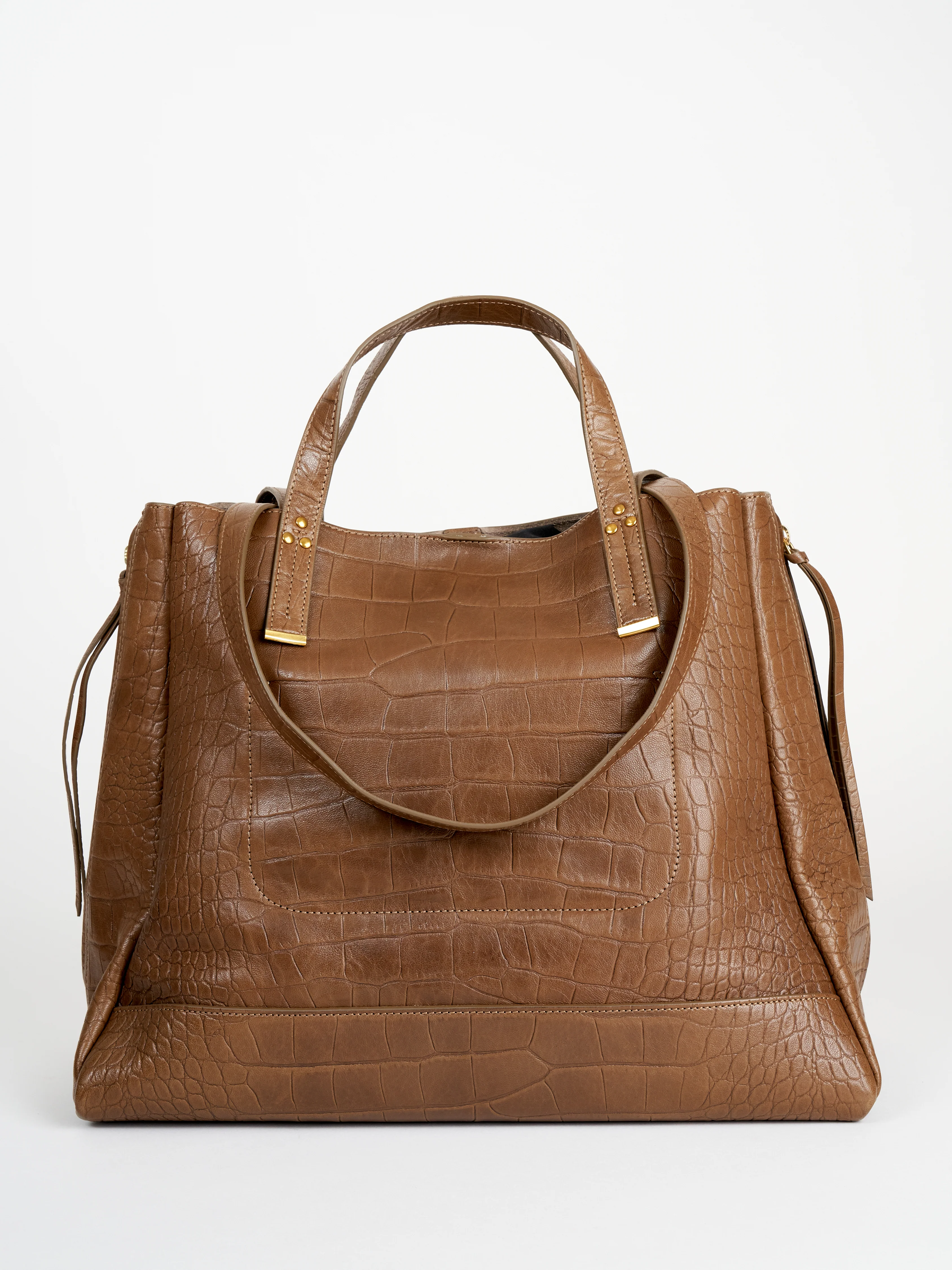 large georges bag - croco/kaki - Image 2
