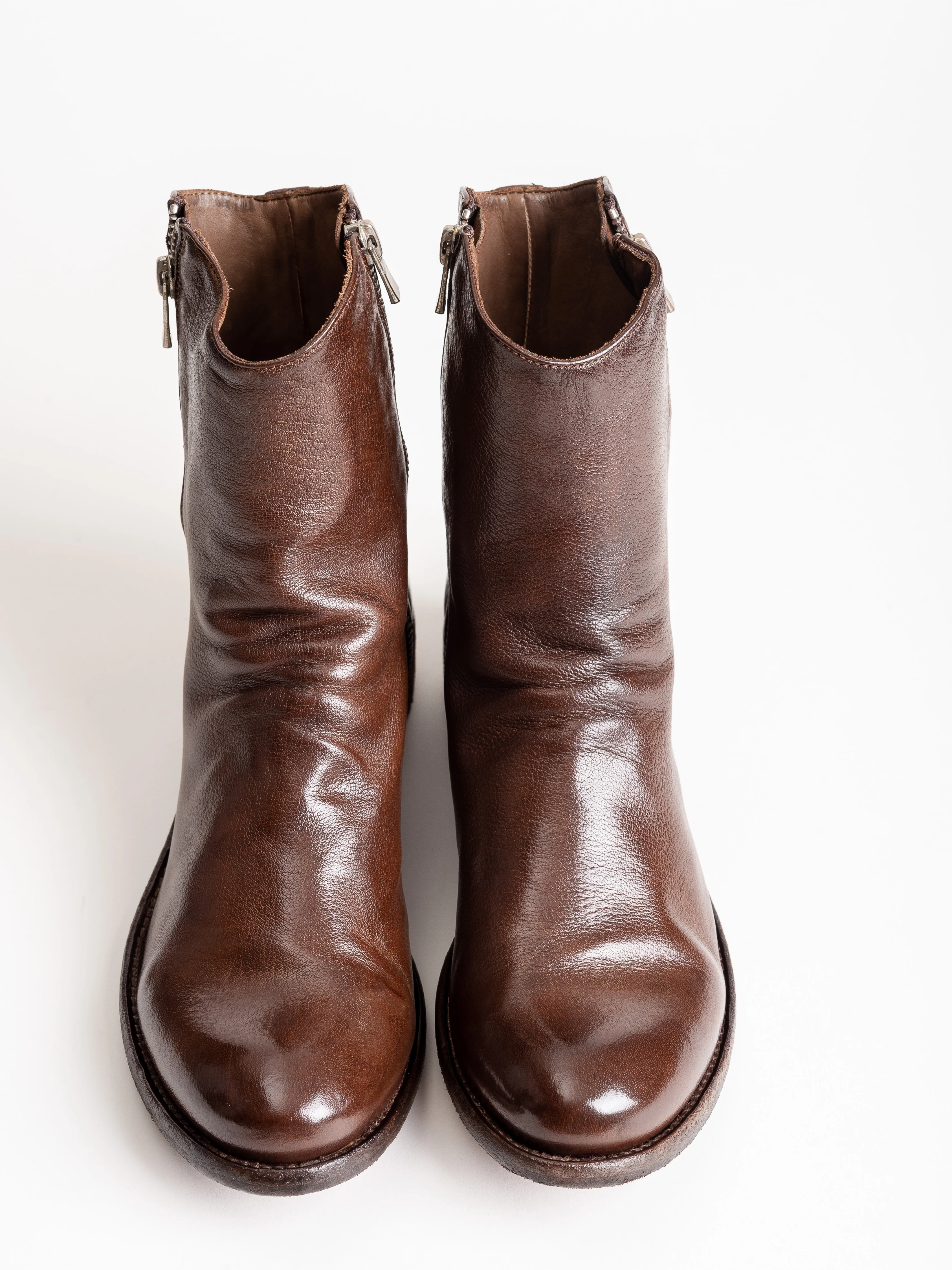 lison double zip boot - cigar - Image 4