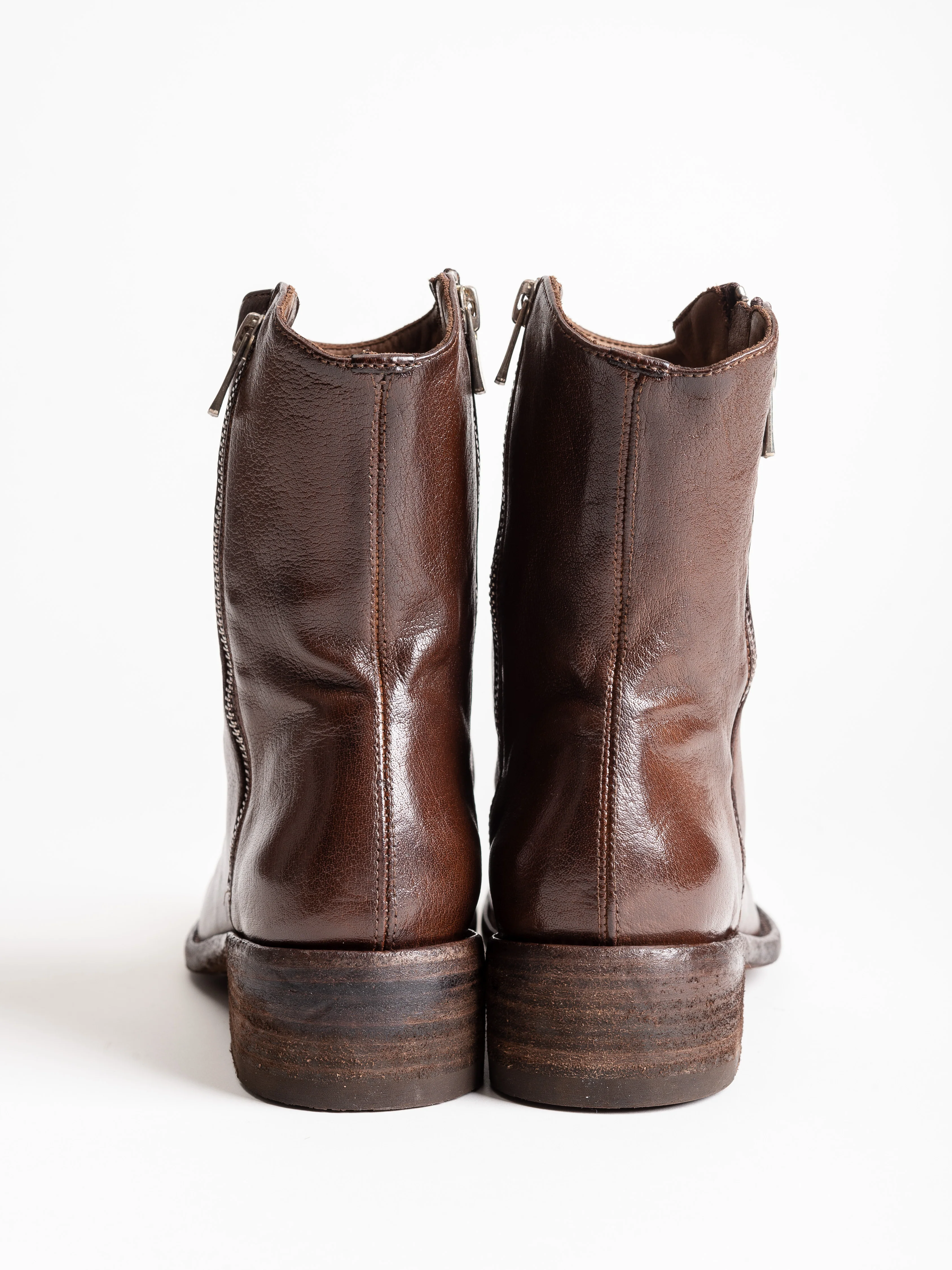 lison double zip boot - cigar - Image 5