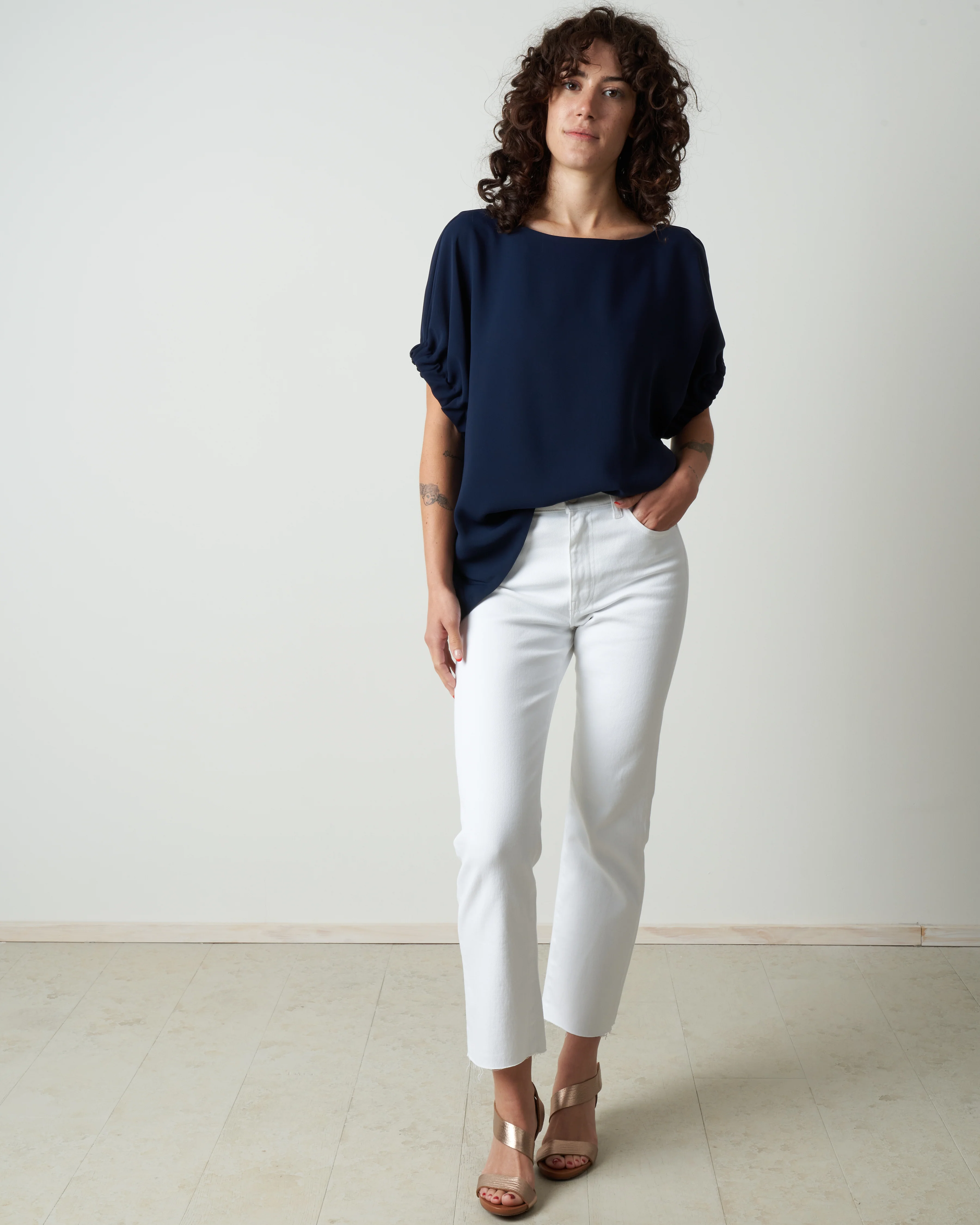 wes crop jean - white - Image 5