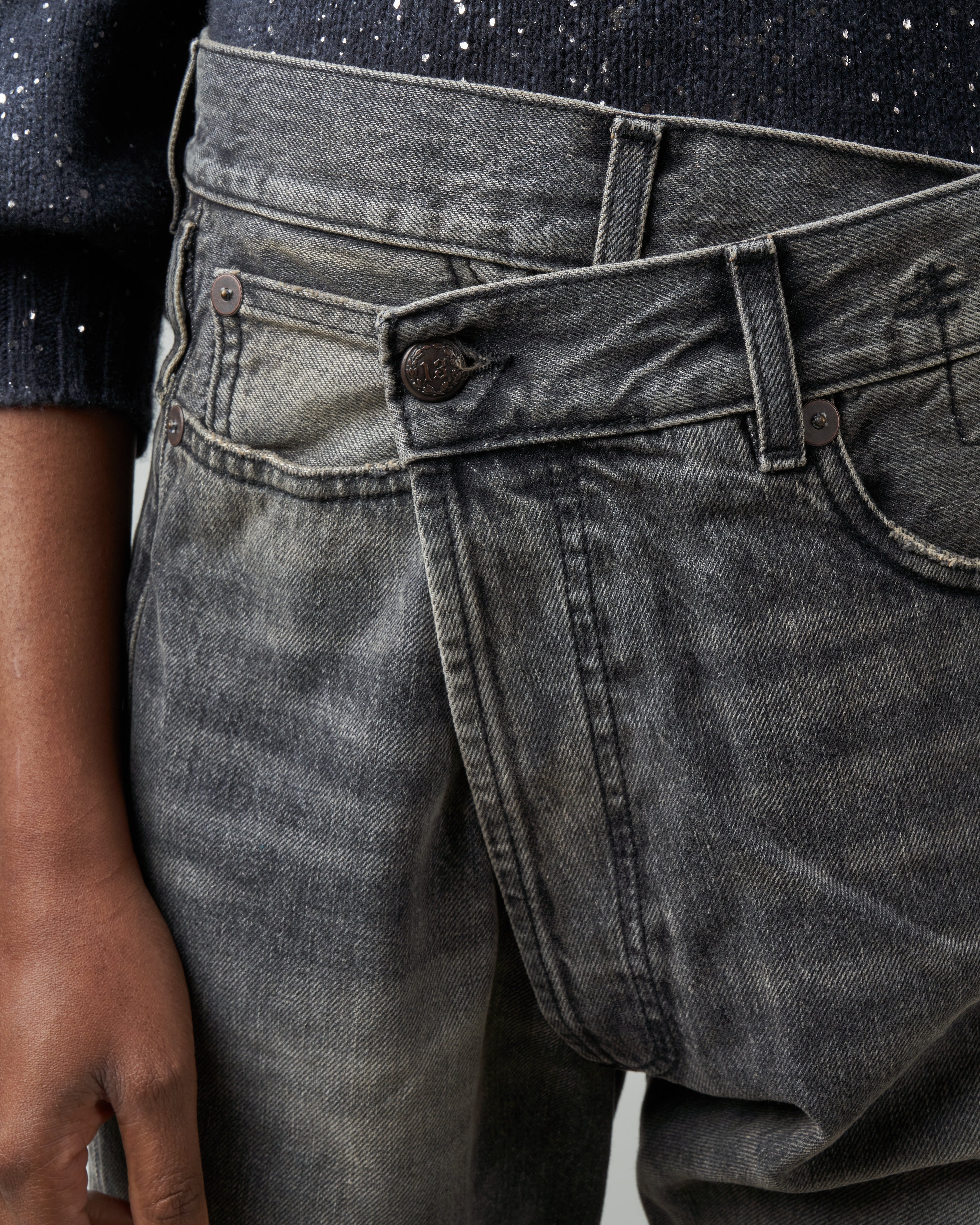 crossover jean - black - Image 4