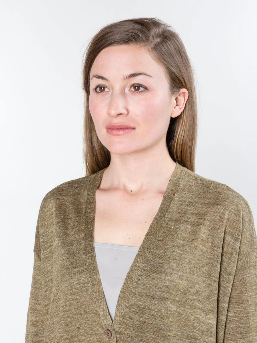 cardigan - olive - Image 7