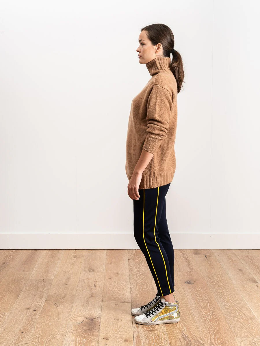 oversized turtleneck - camel - Image 2