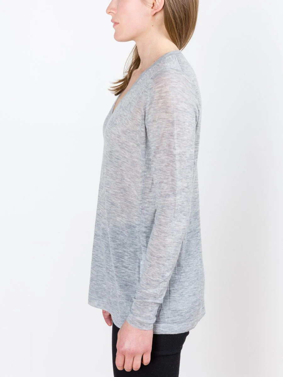 vee sweater - grey - Image 3