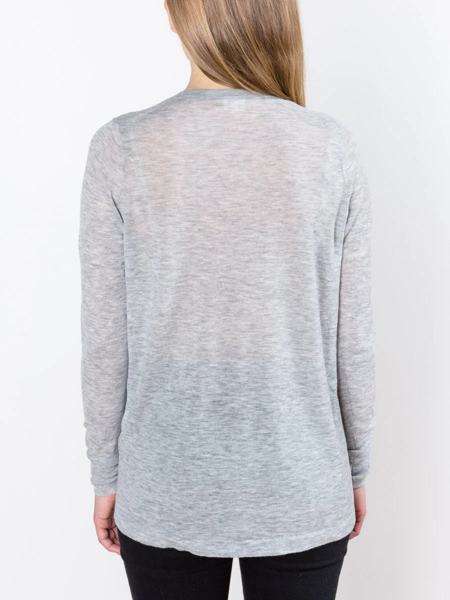 vee sweater - grey - Image 4