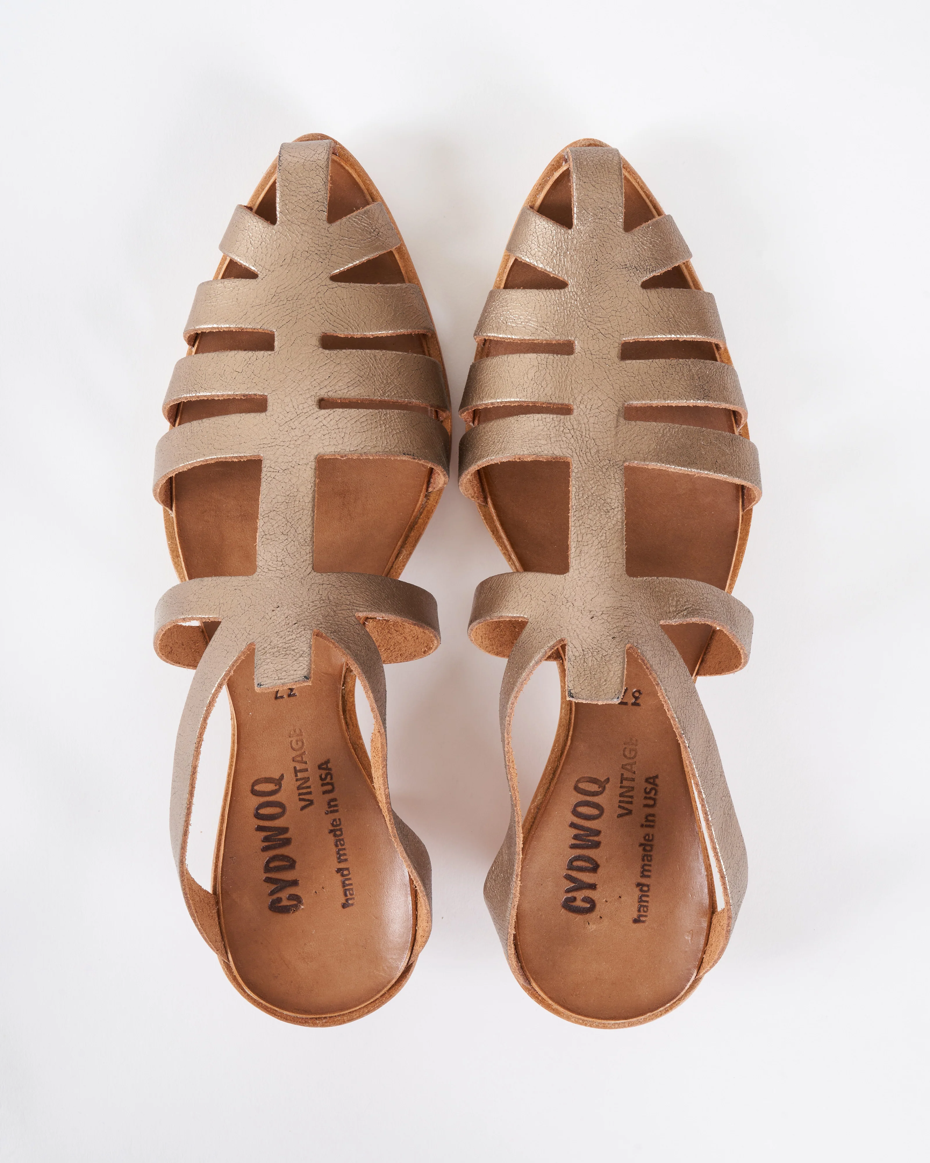electric - silk metallic/natural sole/wood heel - Image 3