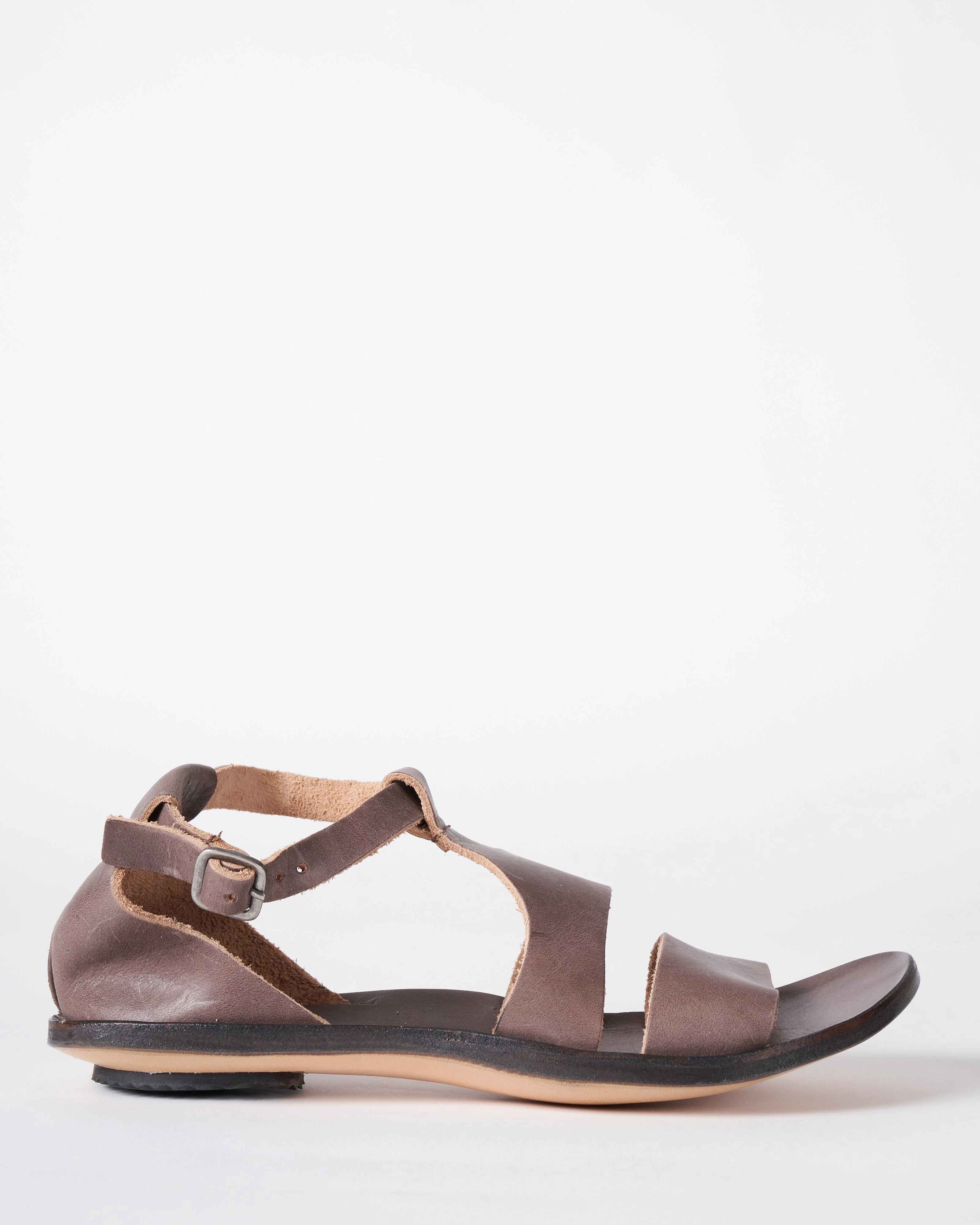 mandarine - leather sandal with black sole - vidb/black sole - Image 3