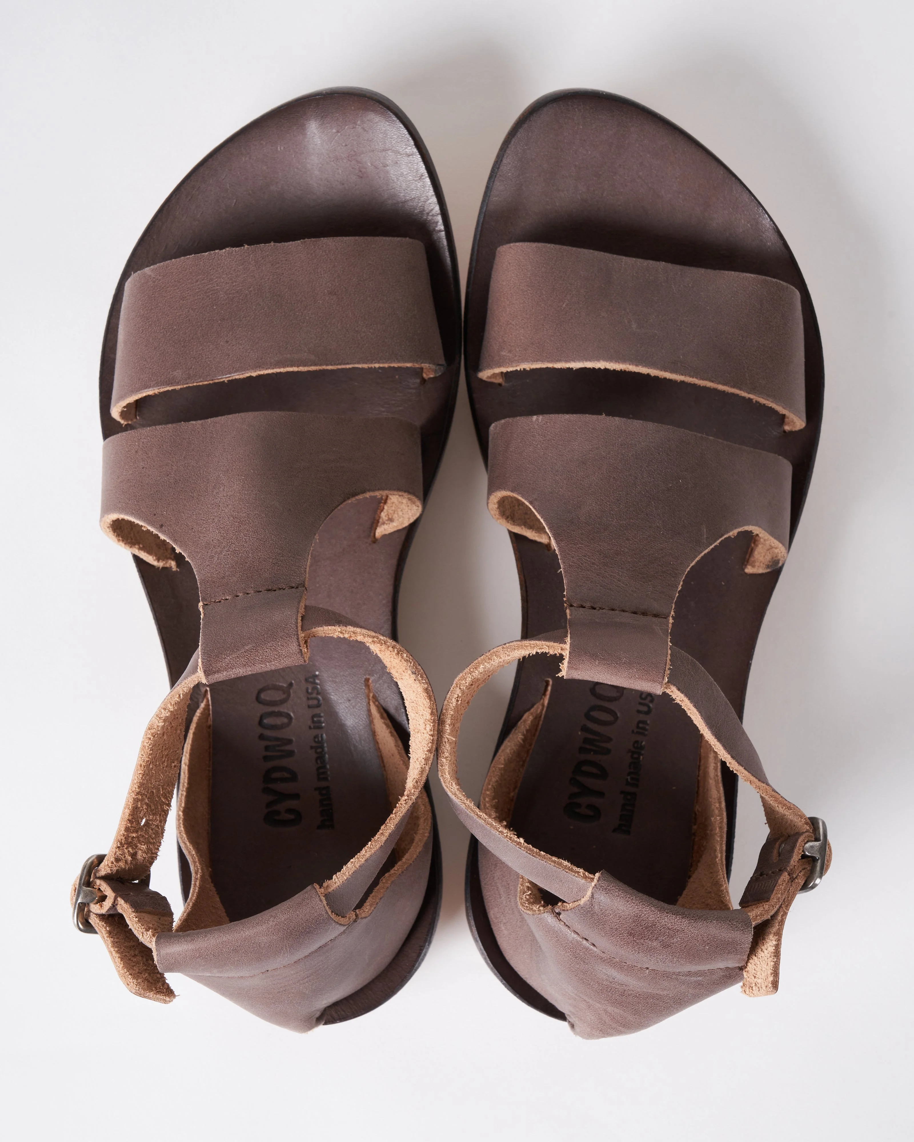 mandarine - leather sandal with black sole - vidb/black sole - Image 4