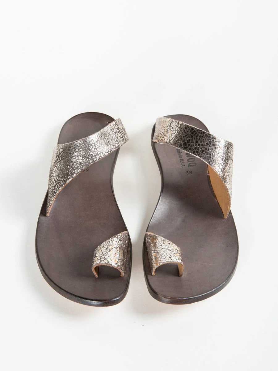 thong sandal - silver/copper - Image 3