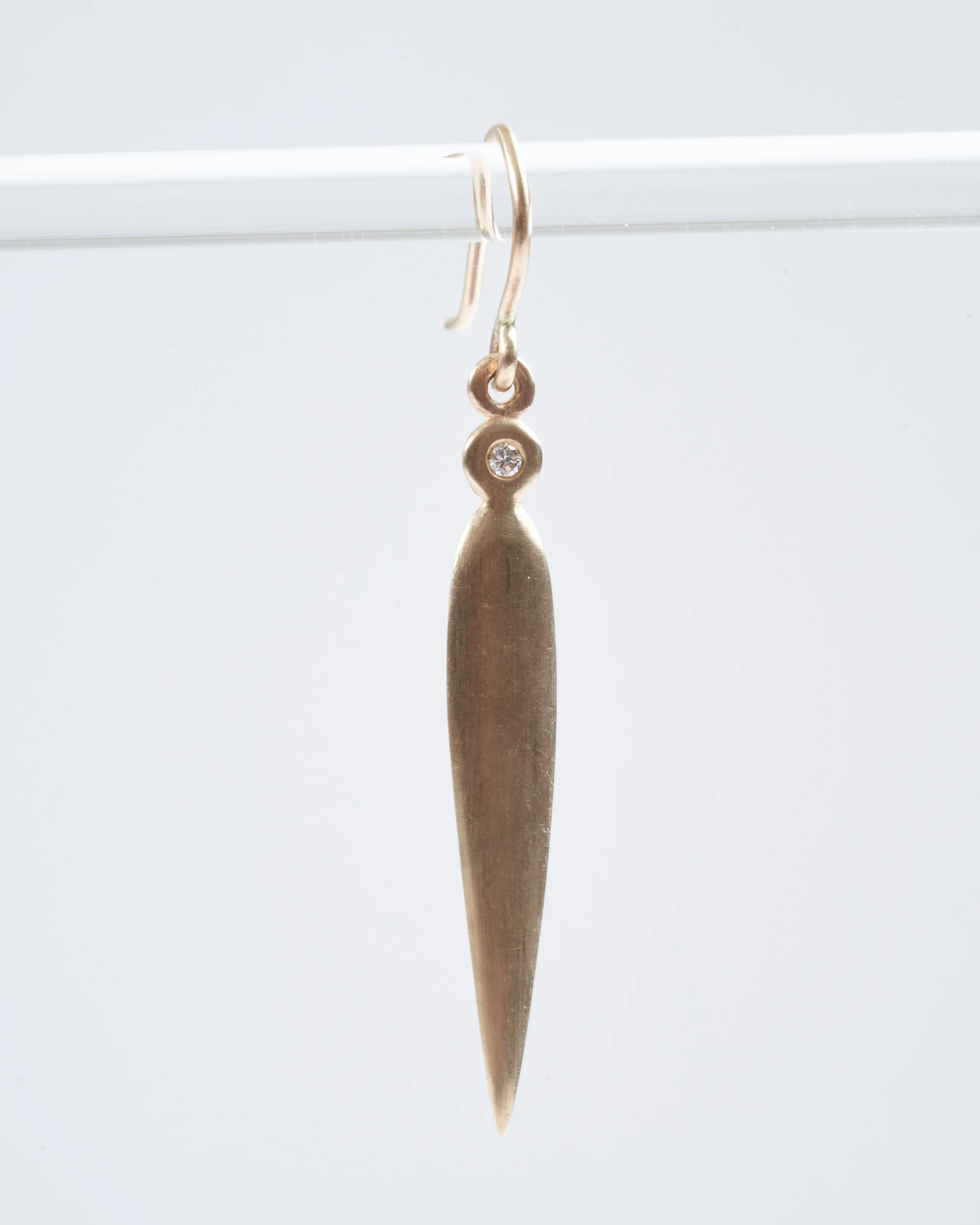 hadid diamond earrings - gold - Image 3