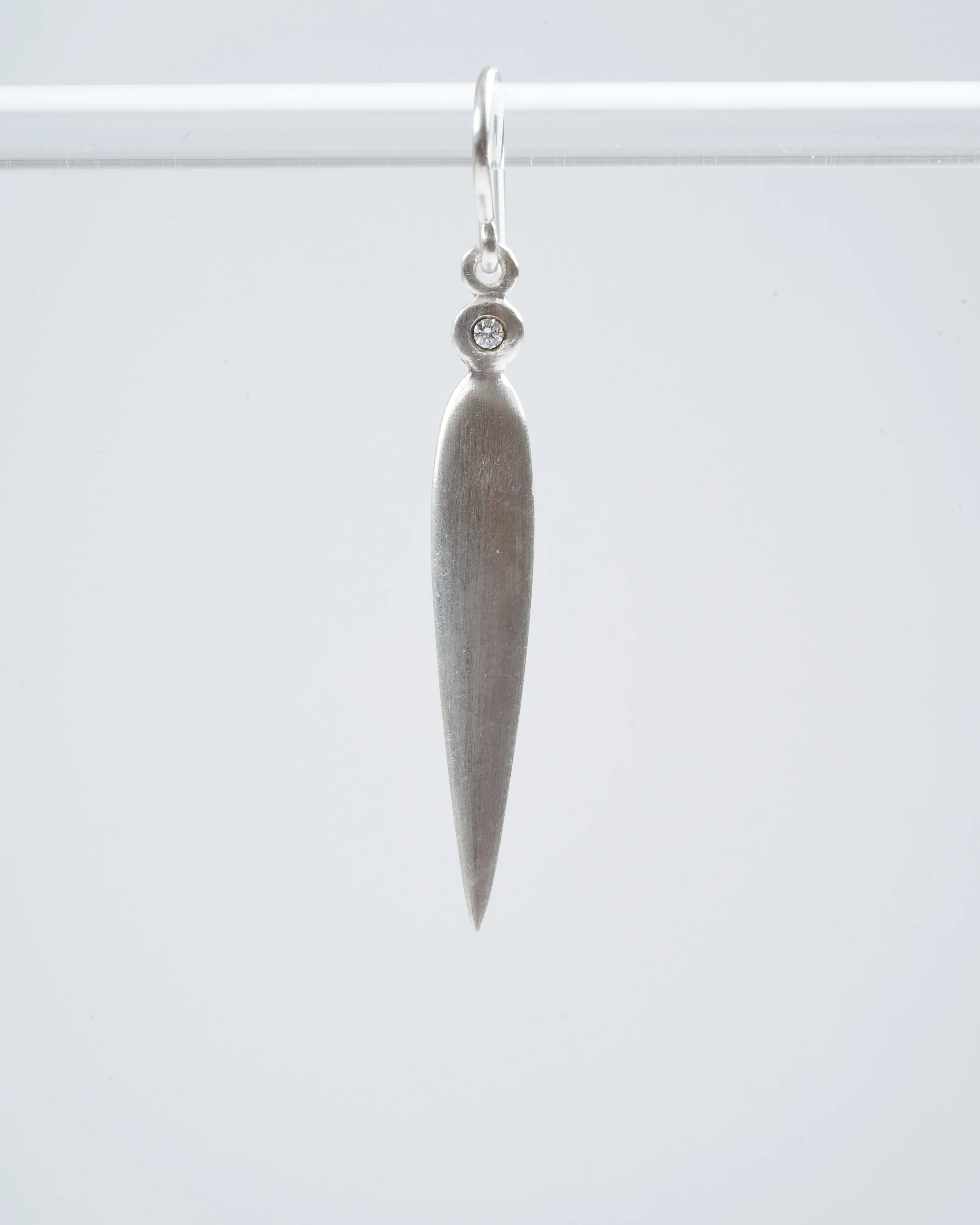 hadid diamond earrings - silver - Image 3