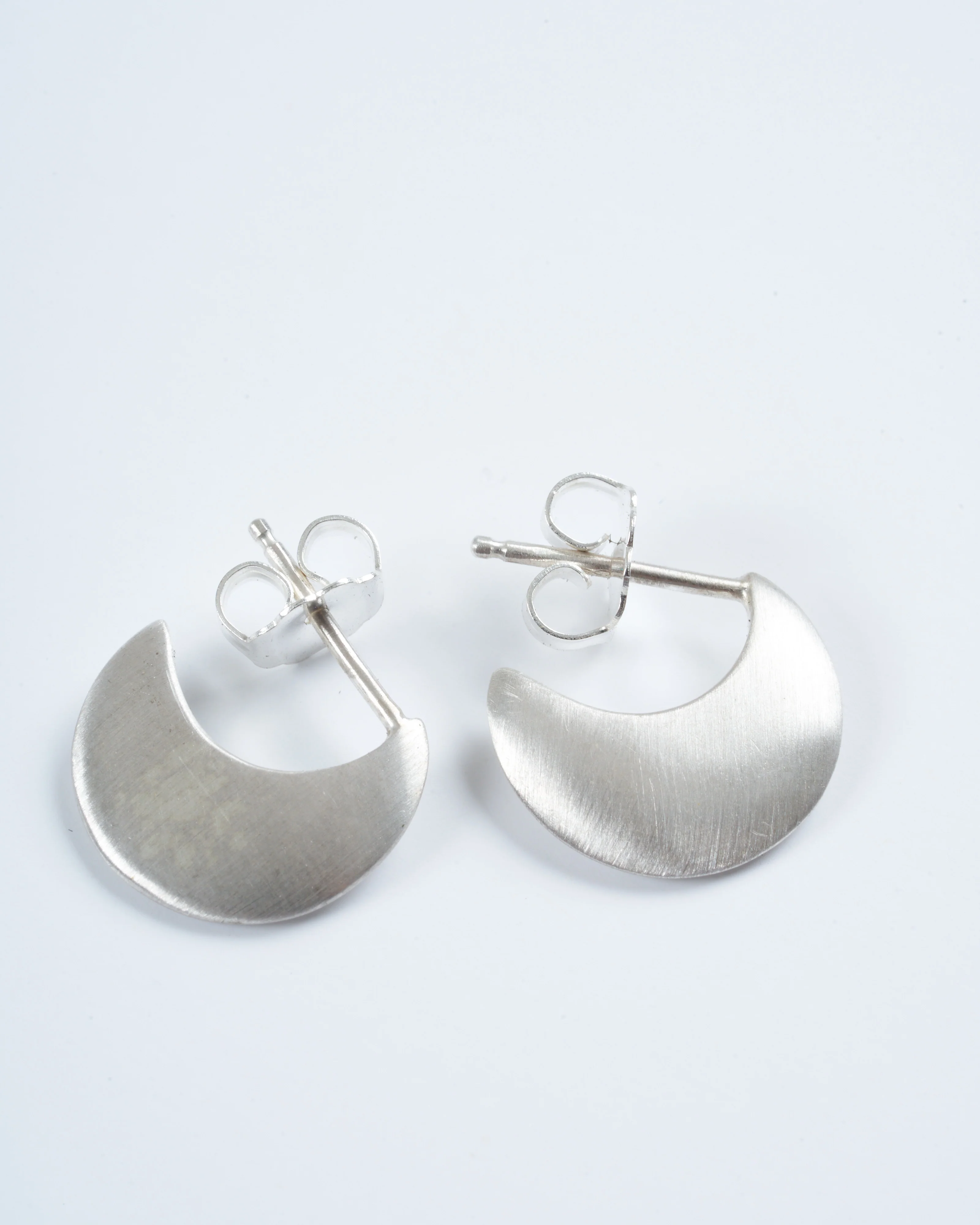 medium lua hoops - silver