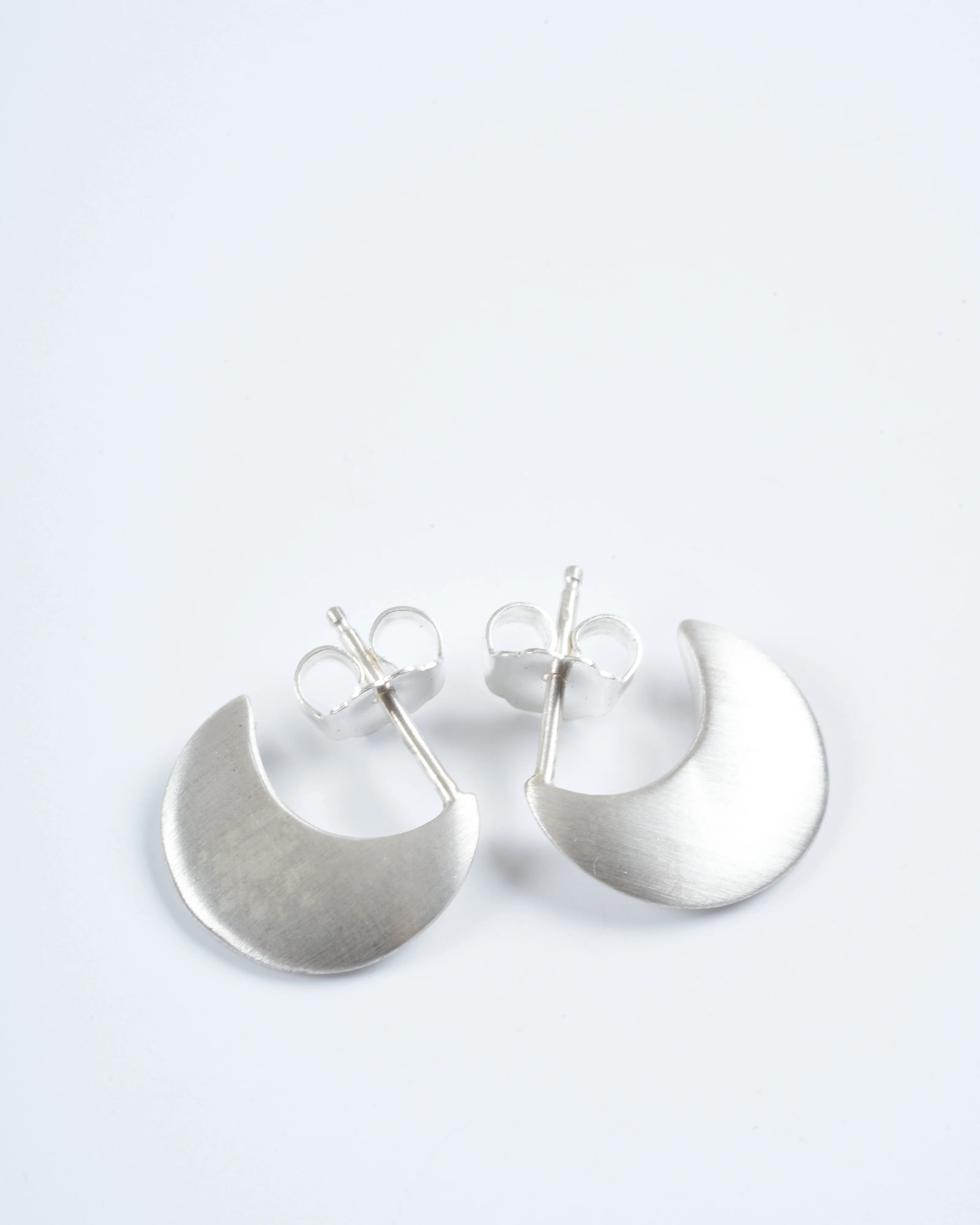 medium lua hoops - silver - Image 2