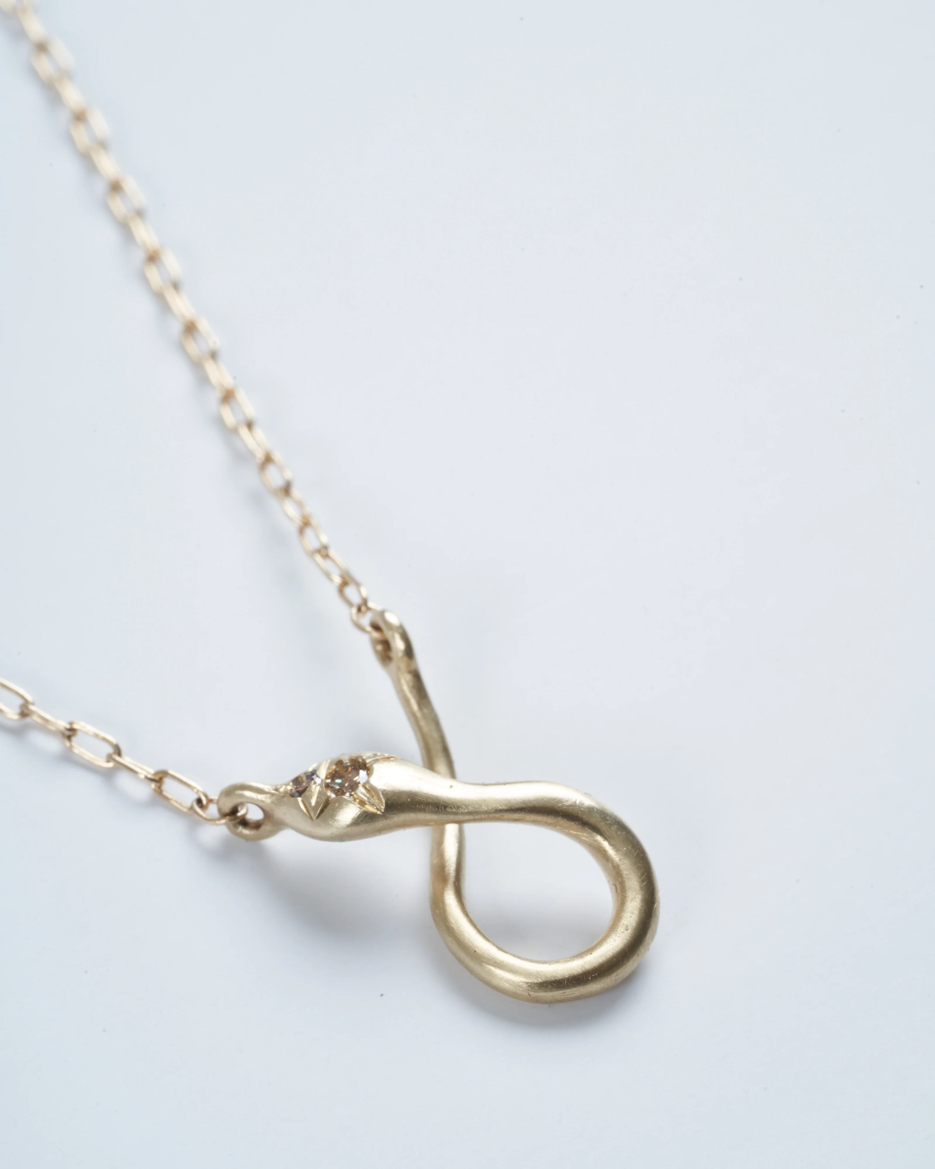 psylli brown diamond charm holder necklace - gold - Image 2