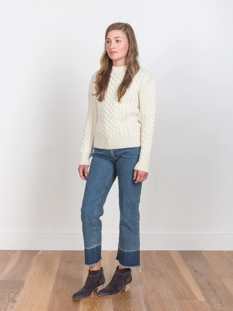 aran knit sweater - Image 2