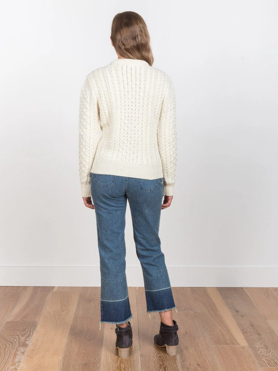 aran knit sweater - Image 3