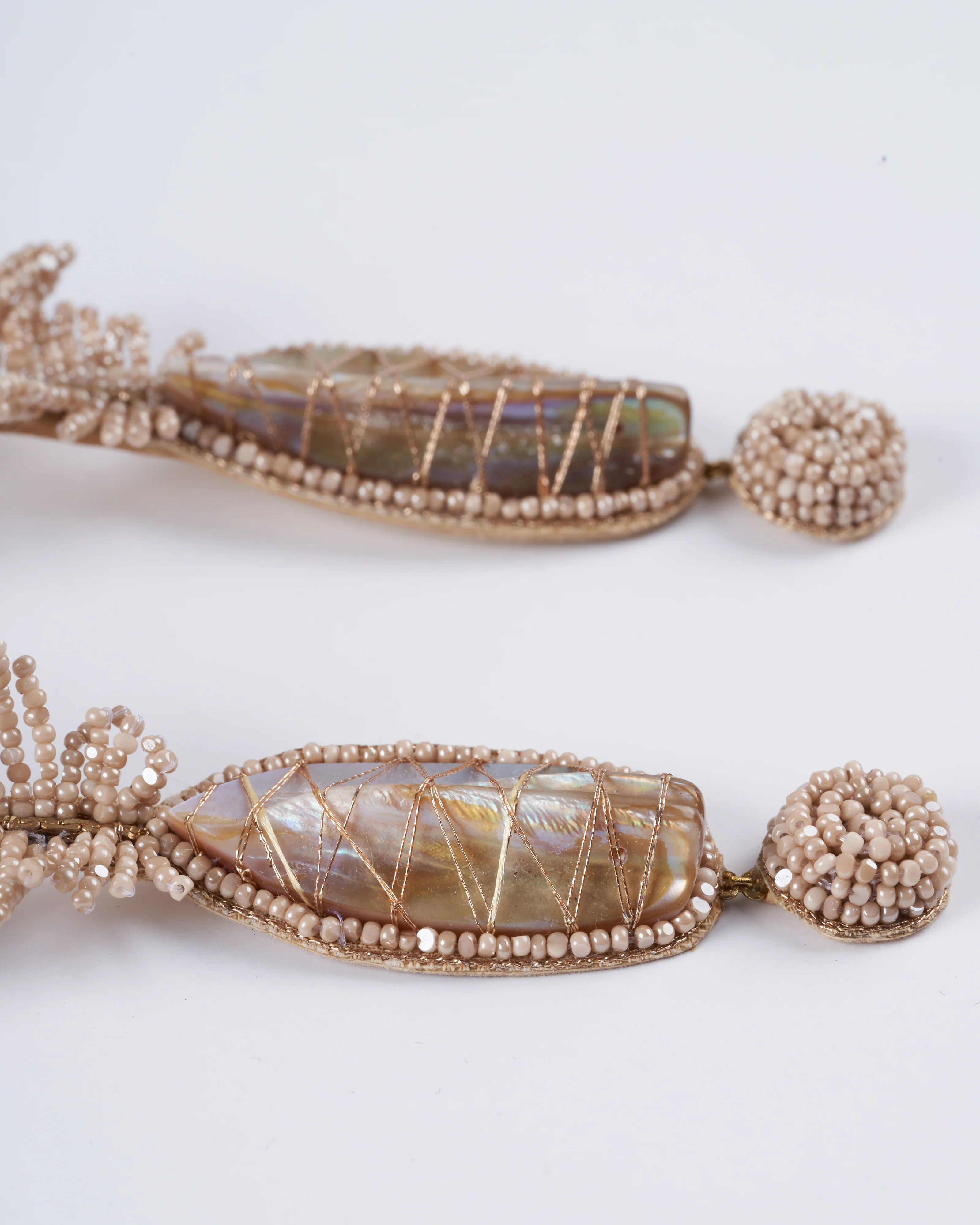 dishani earrings - cream - Image 2