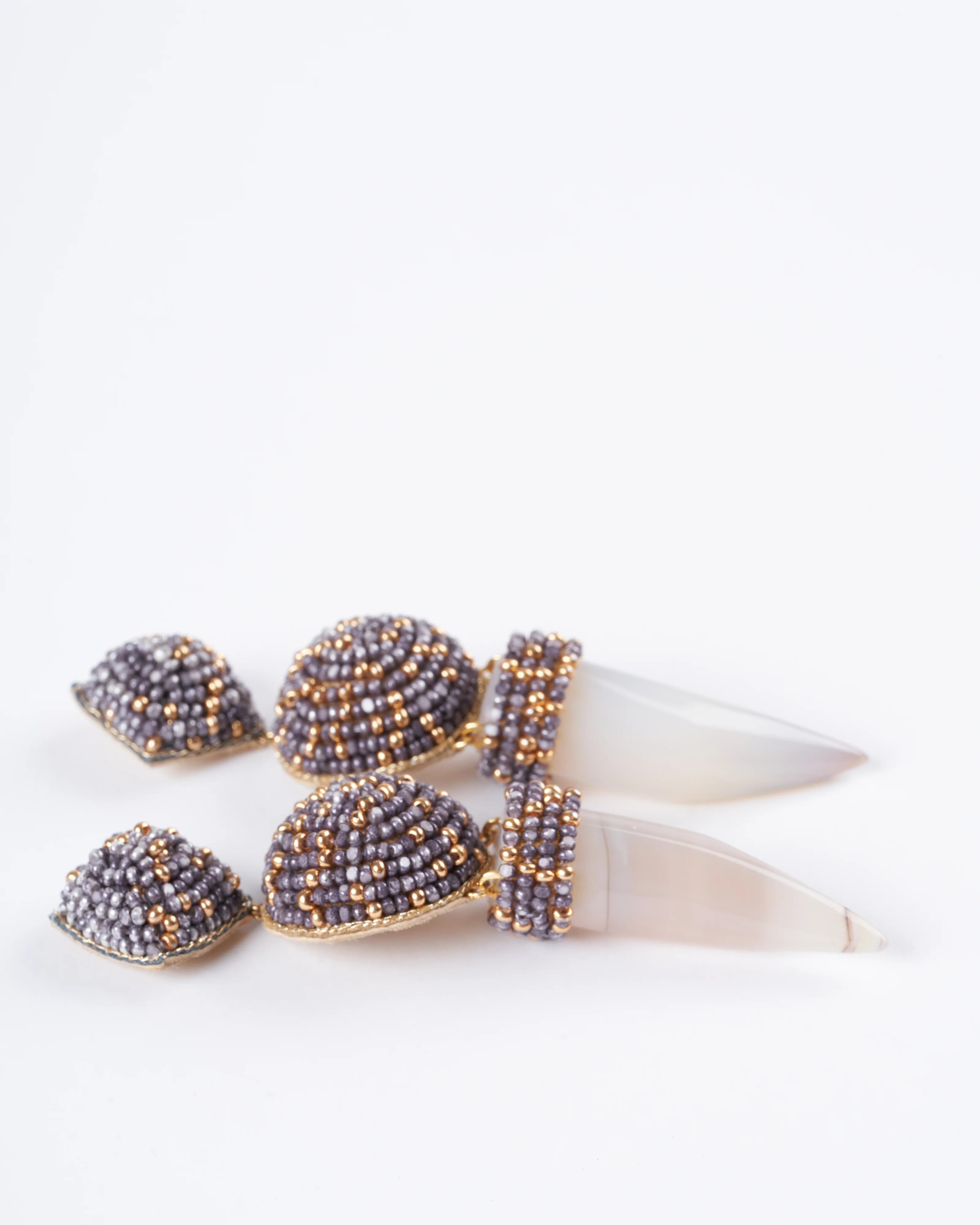meher earrings custom - grey - Image 2