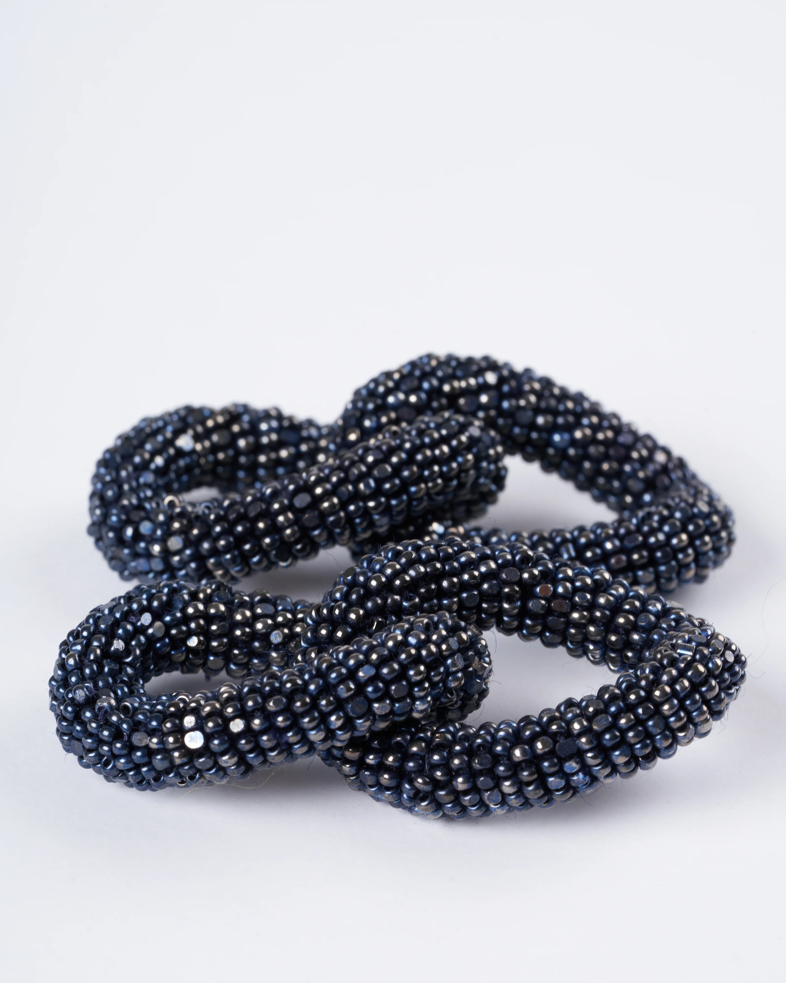 navy loulou earrings - navy - Image 2