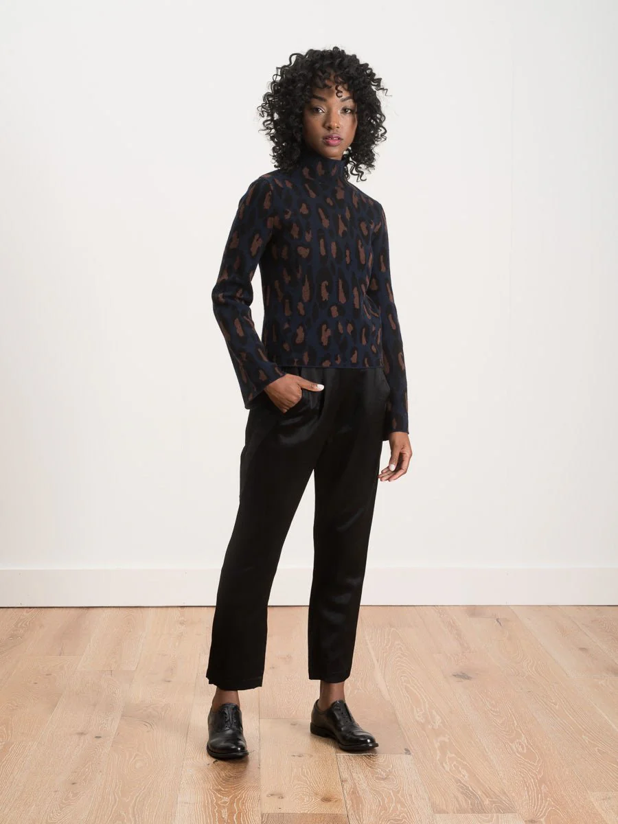 amina sweater - navy combo