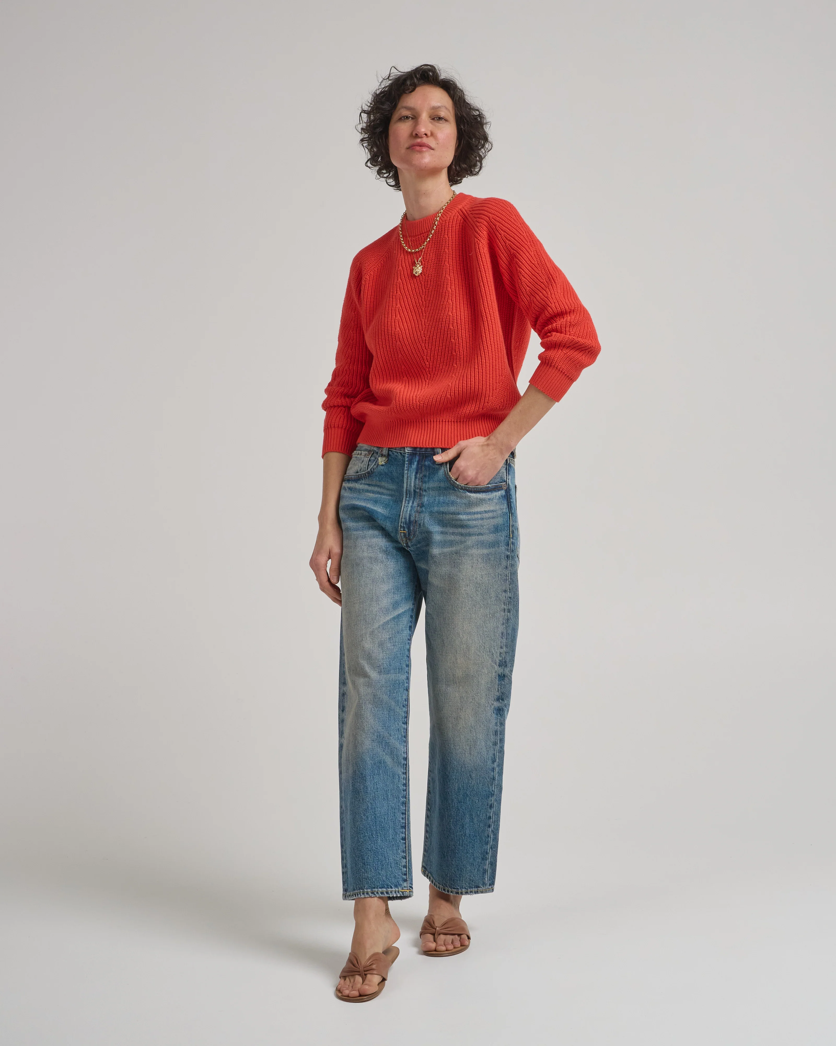 chelsea solid cotton sweater - Image 2