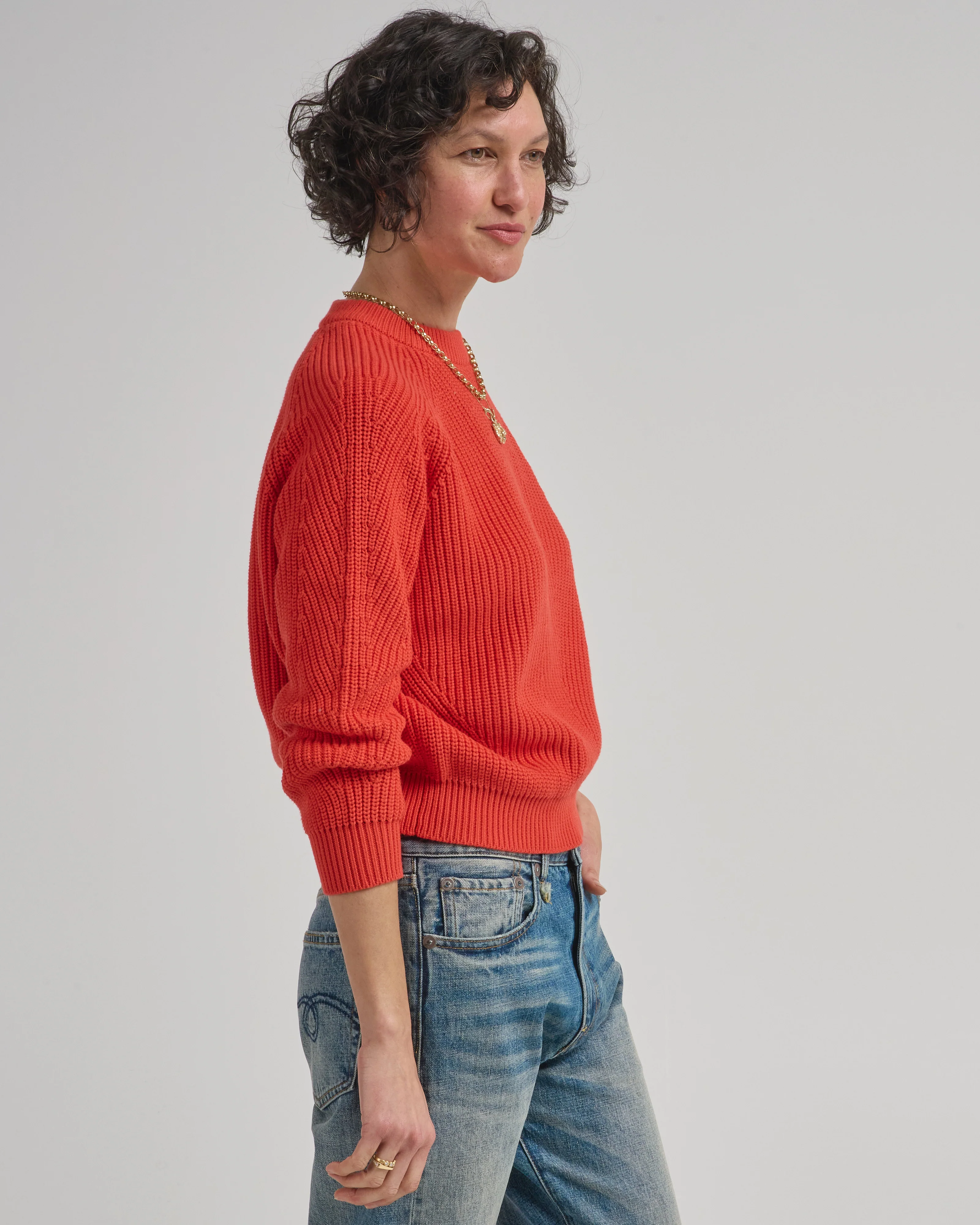 chelsea solid cotton sweater - Image 3