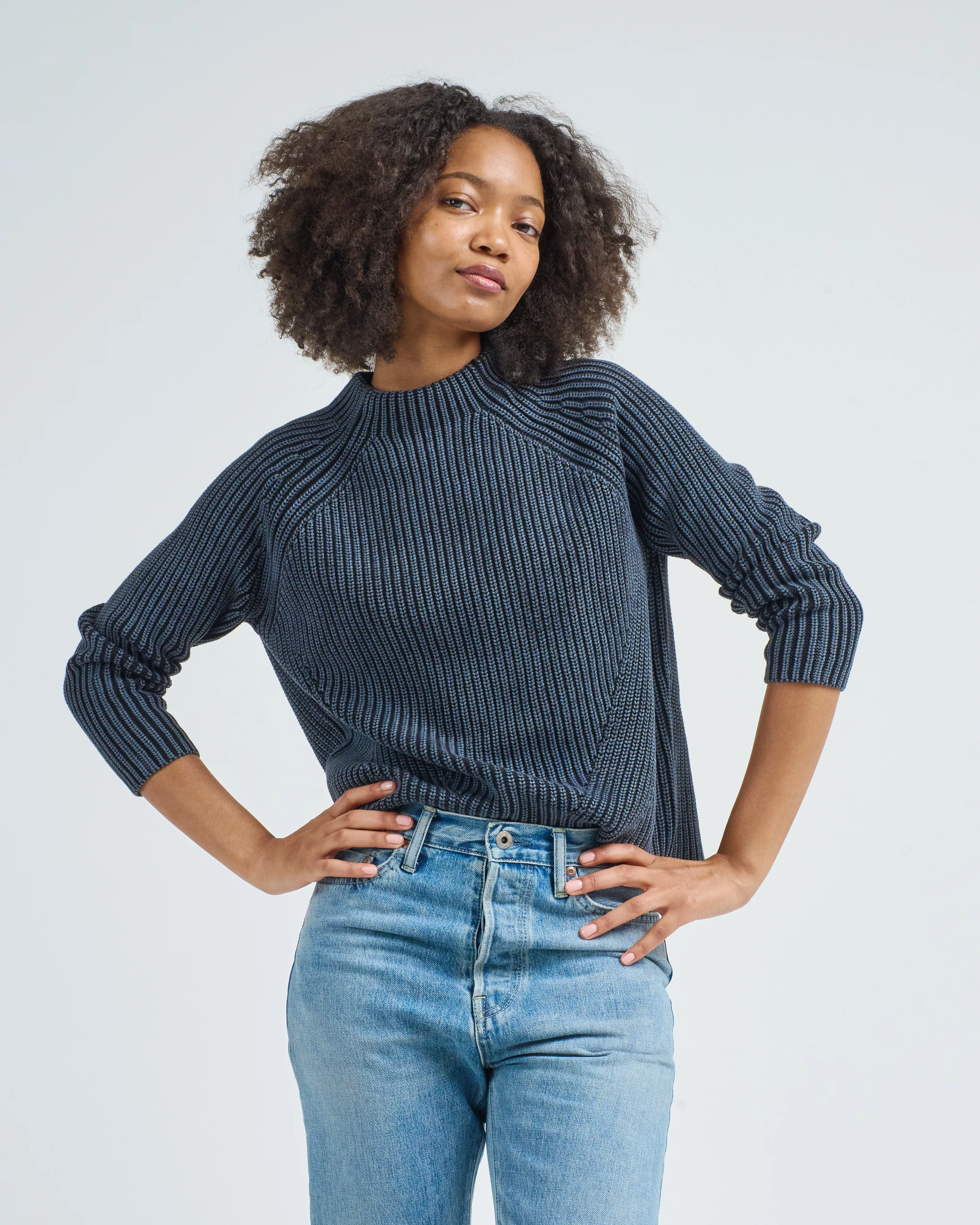 daphne washed cotton sweater